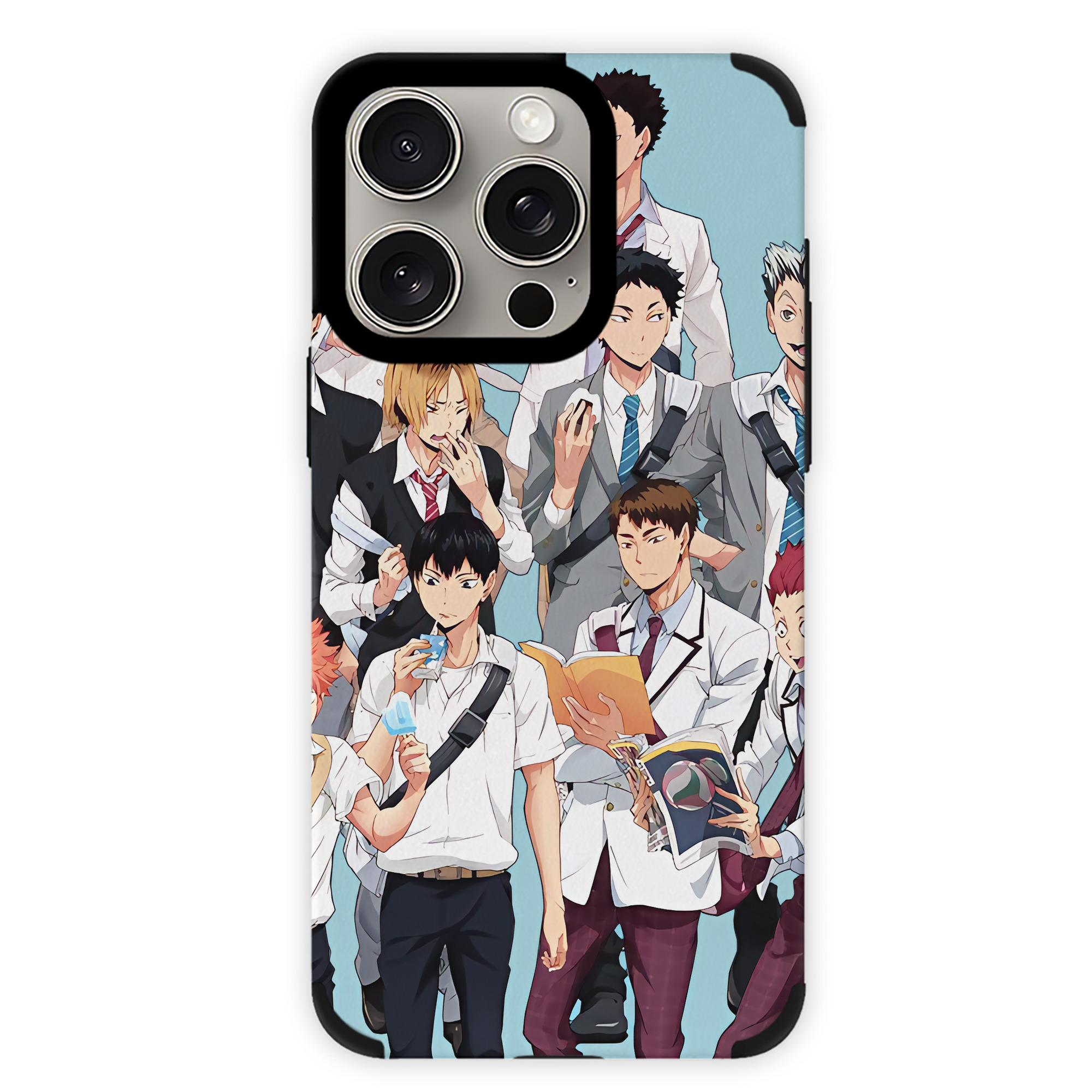 （画像用） ハイキュー!! Haikyu!! 【iPhone15ProMax対応】 PUレザー スマホケース 耐衝撃＆黄変防止