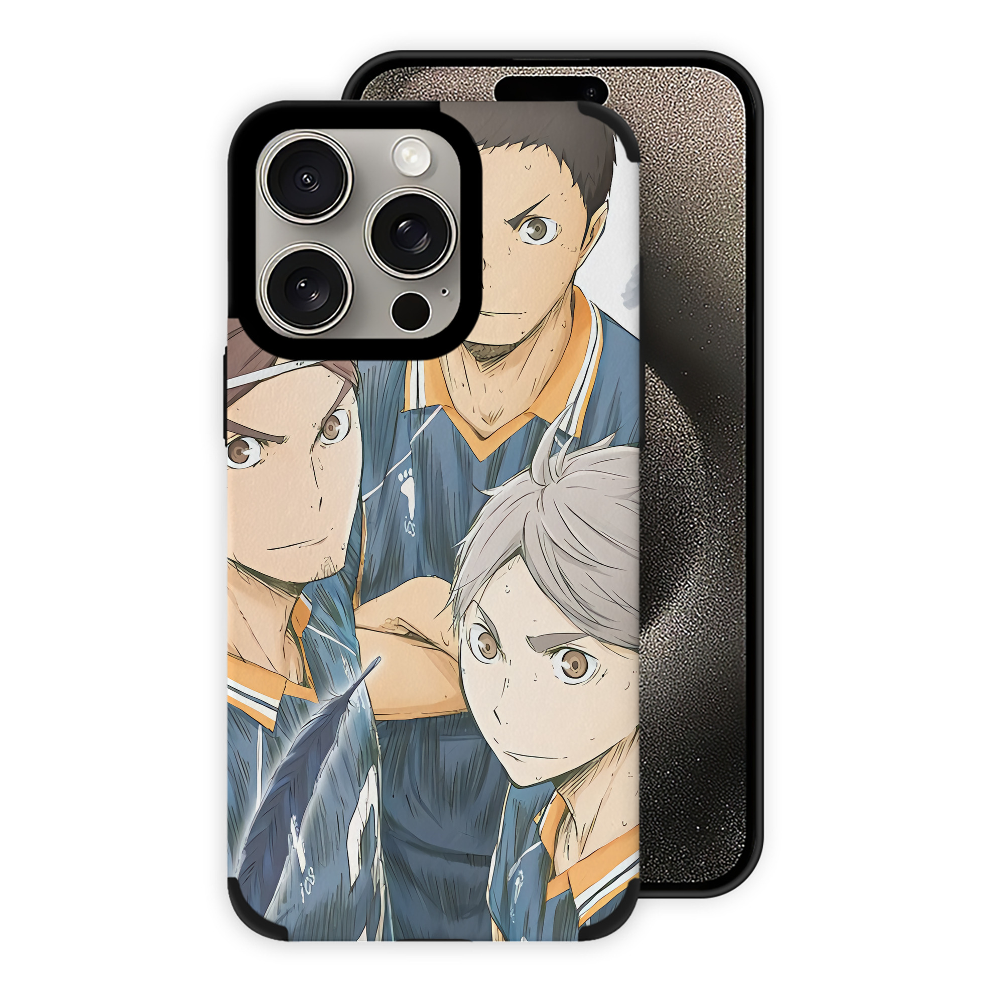 （画像用） ハイキュー!! Haikyu!! 【iPhone15ProMax対応】 PUレザー スマホケース 耐衝撃＆黄変防止