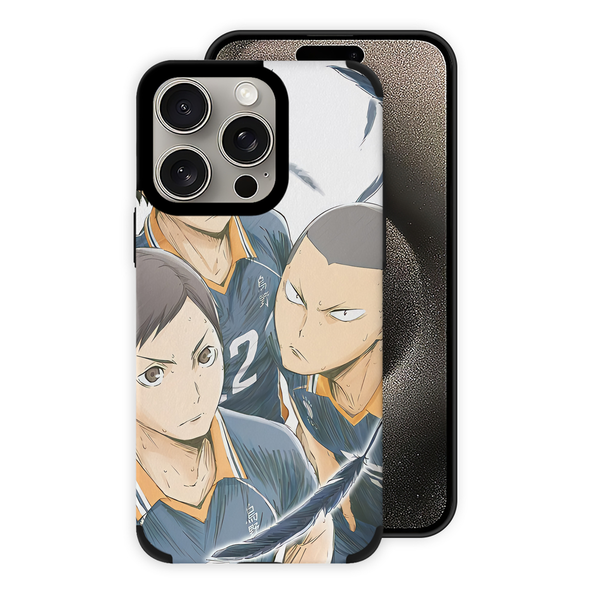 （画像用） ハイキュー!! Haikyu!! 【iPhone15ProMax対応】 PUレザー スマホケース 耐衝撃＆黄変防止