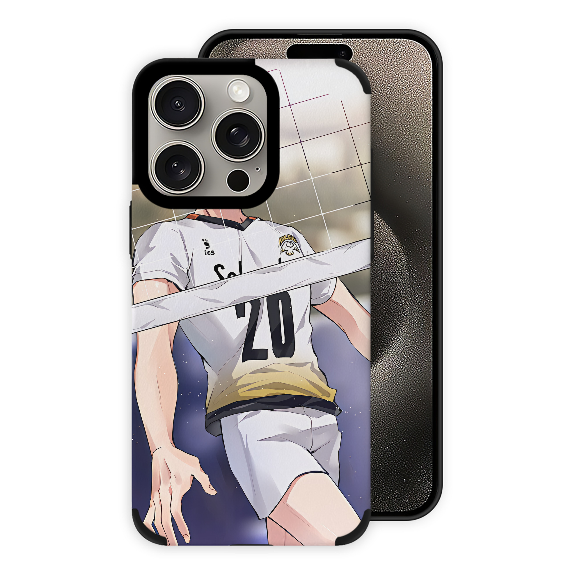 （画像用） ハイキュー!! Haikyu!! 【iPhone15ProMax対応】 PUレザー スマホケース 耐衝撃＆黄変防止
