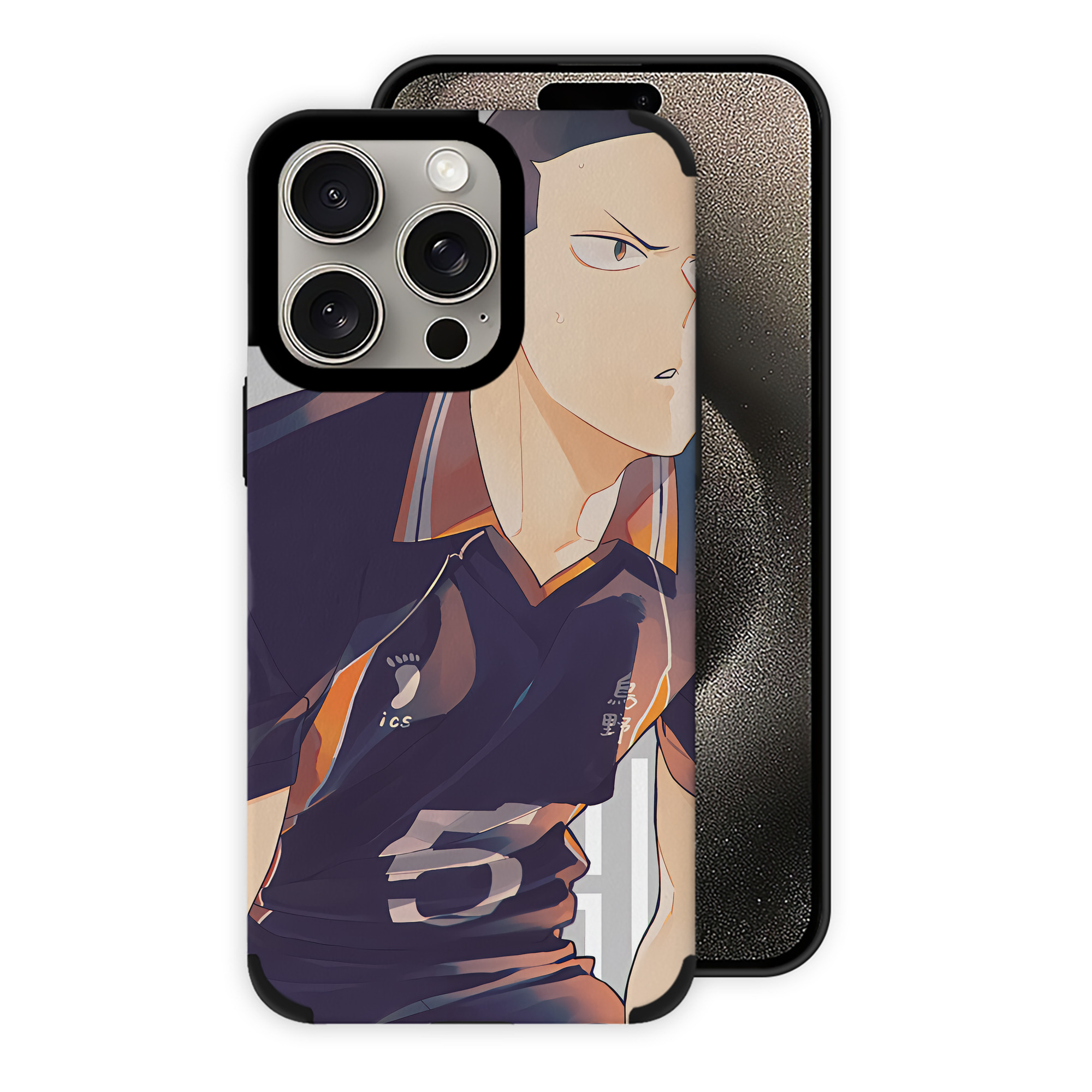 （画像用） ハイキュー!! Haikyu!! 【iPhone15ProMax対応】 PUレザー スマホケース 耐衝撃＆黄変防止