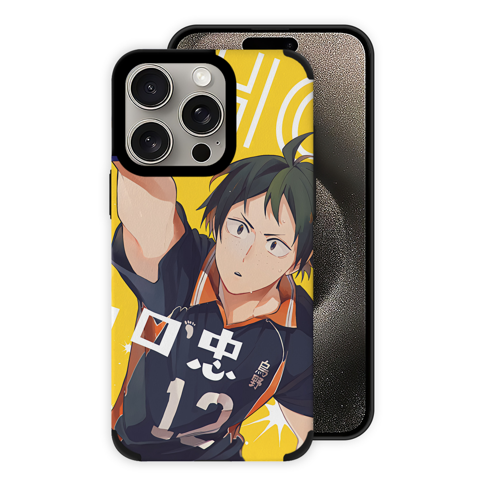 （画像用） ハイキュー!! Haikyu!! 【iPhone15ProMax対応】 PUレザー スマホケース 耐衝撃＆黄変防止