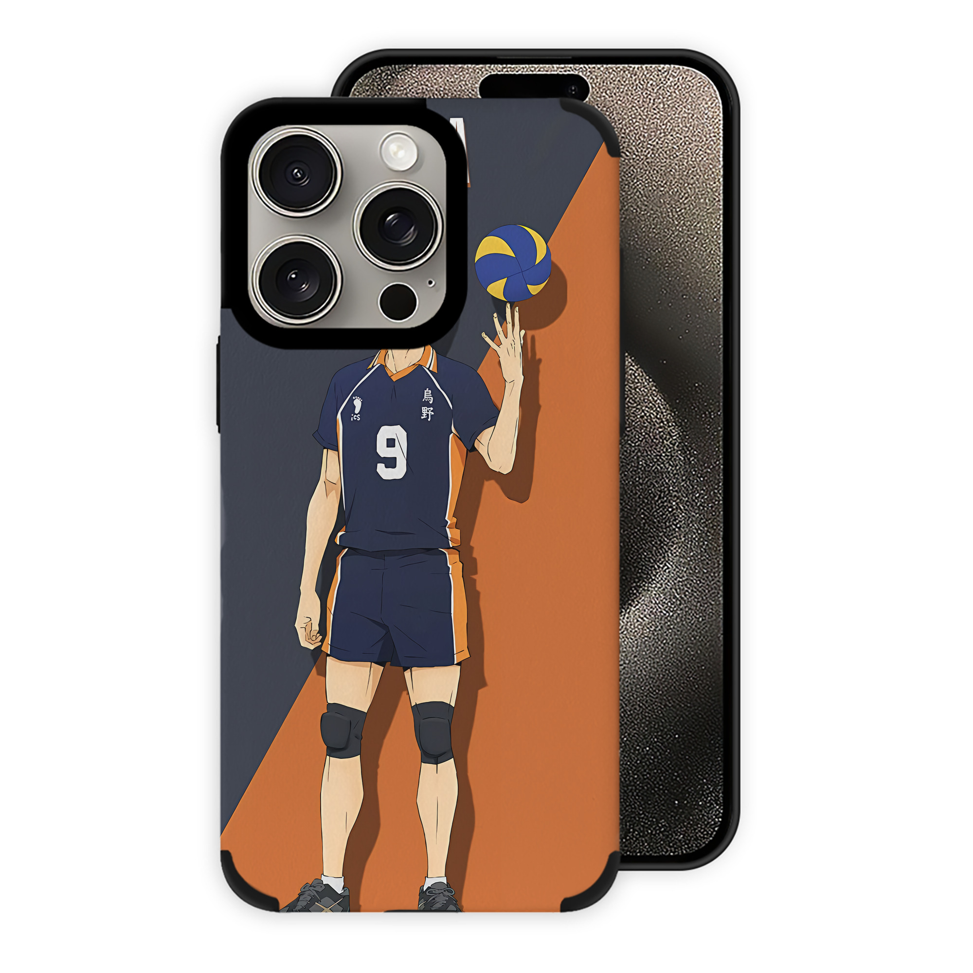 （画像用） ハイキュー!! Haikyu!! 【iPhone15ProMax対応】 PUレザー スマホケース 耐衝撃＆黄変防止