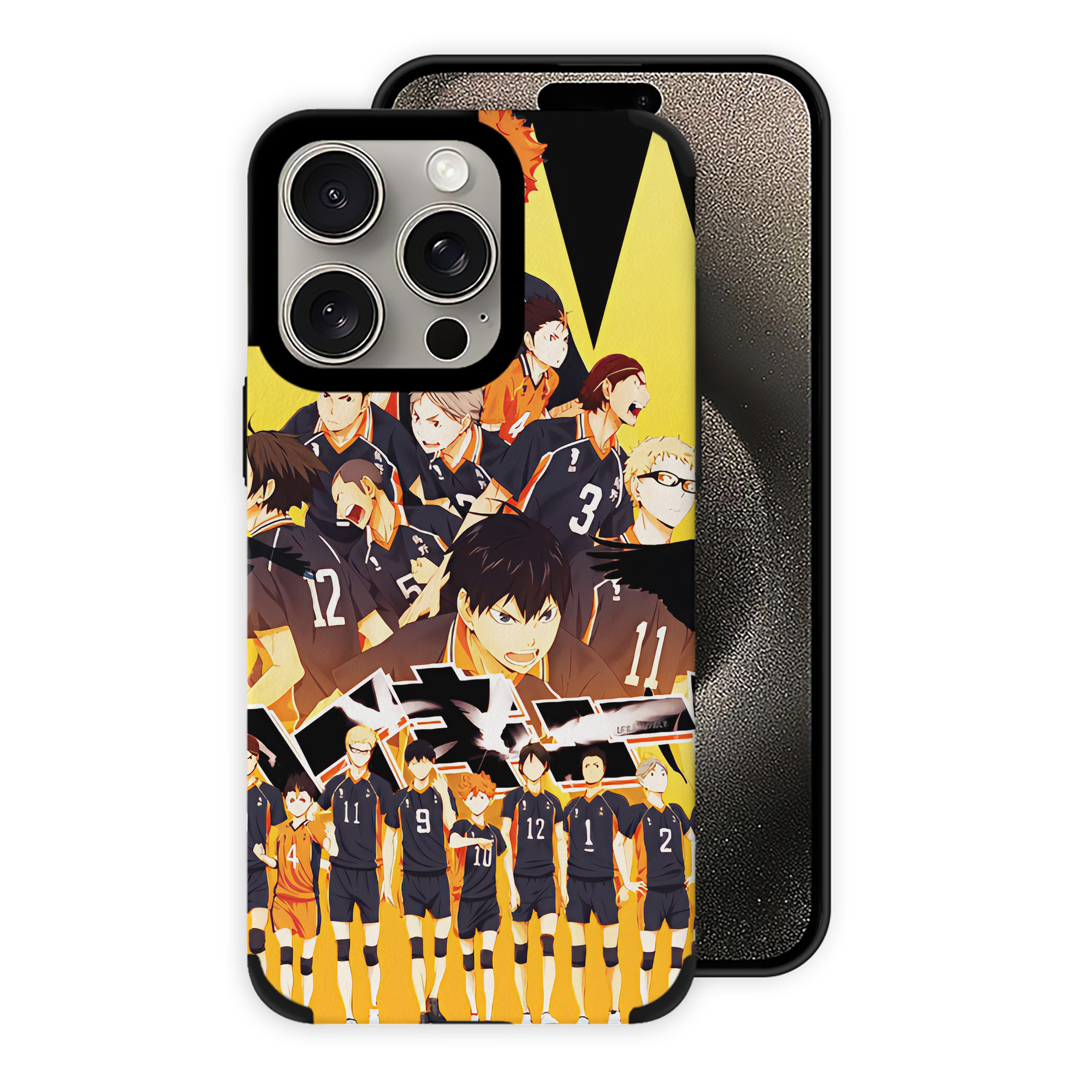 （画像用） ハイキュー!! Haikyu!! 【iPhone15ProMax対応】 PUレザー スマホケース 耐衝撃＆黄変防止