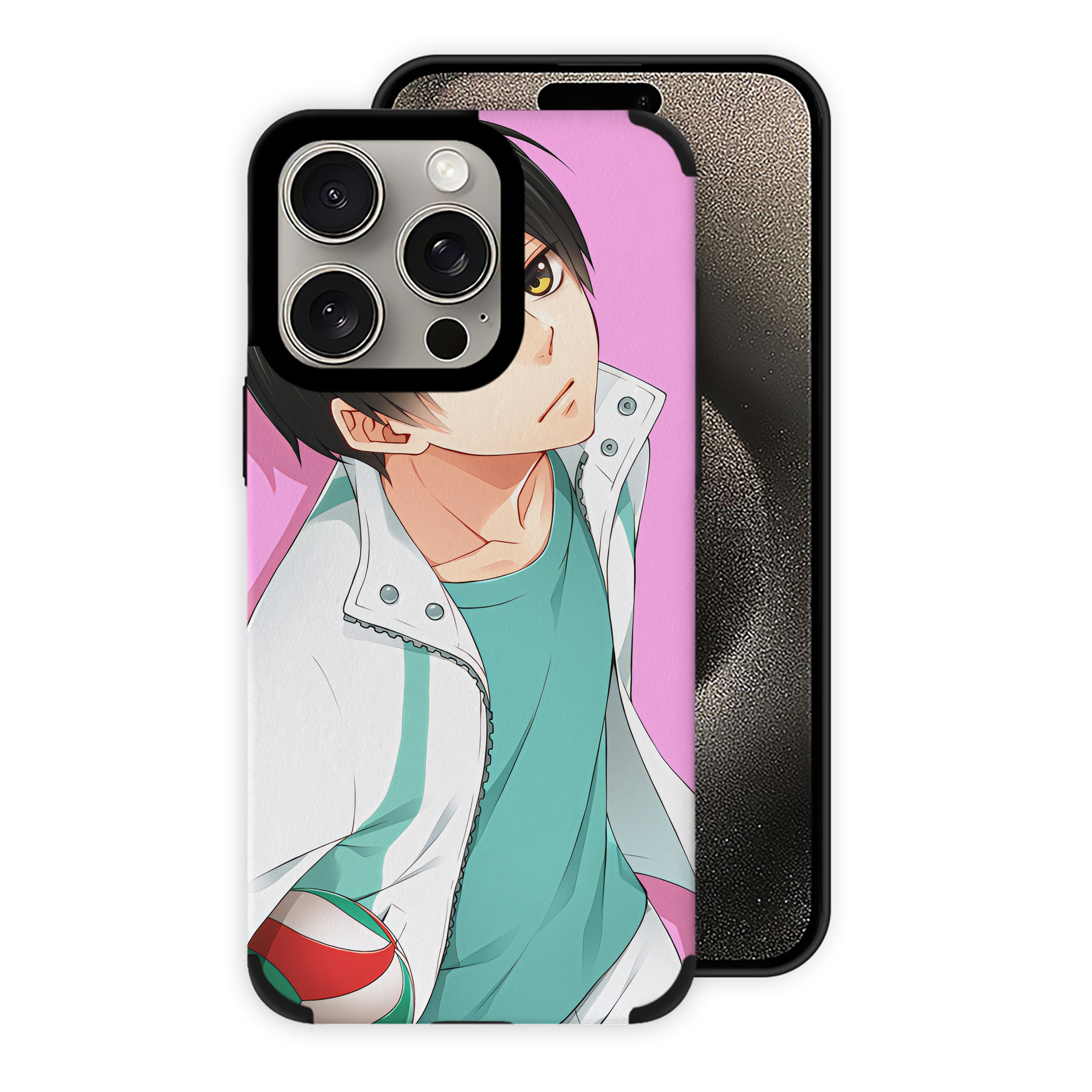 （画像用） ハイキュー!! Haikyu!! 【iPhone15ProMax対応】 PUレザー スマホケース 耐衝撃＆黄変防止