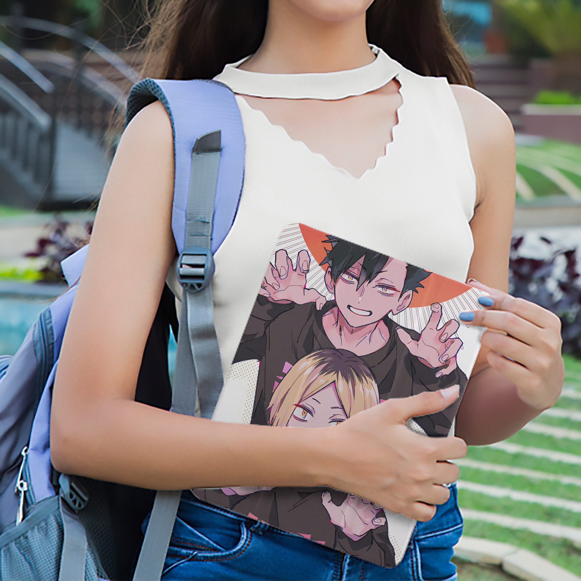 ハイキュー!! Haikyu!! IPad ケース ペン収納付き 三つ折りスタンド PUレザー×シリコン 対応機種9.5/10.5/10.9インチ