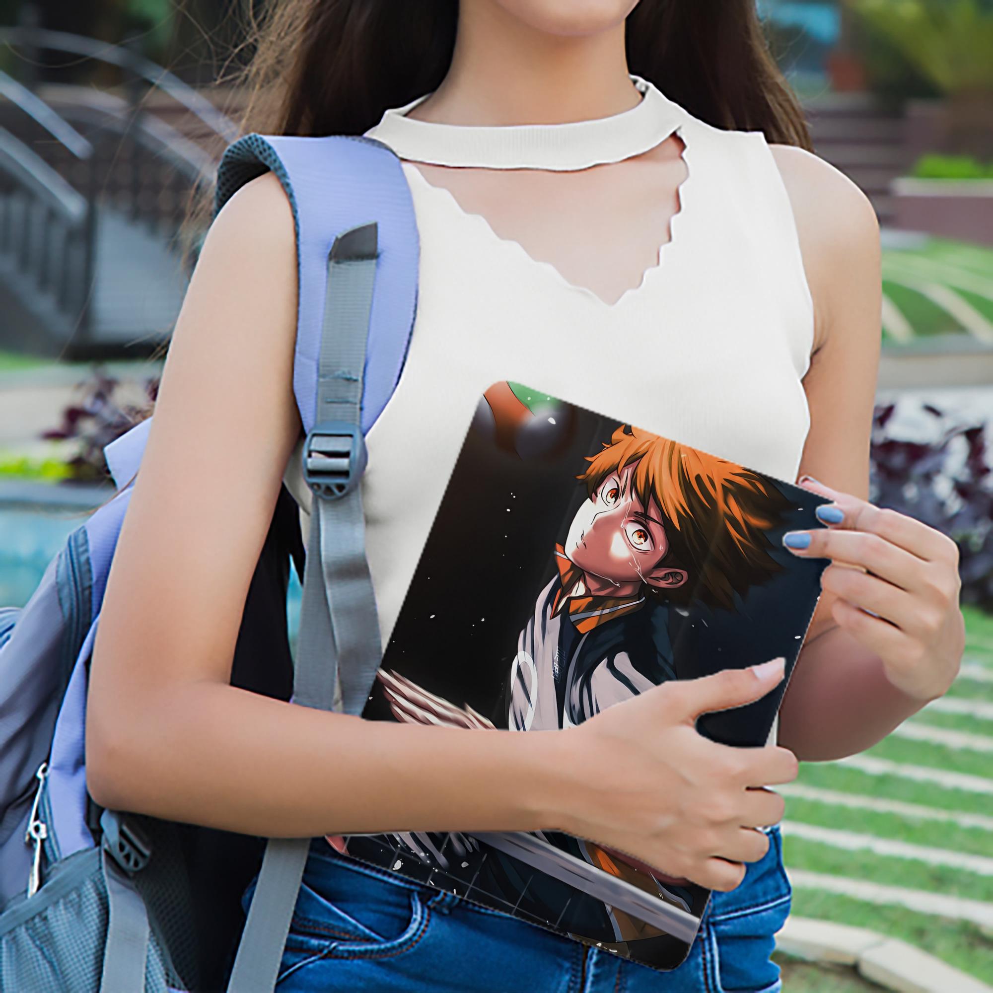 ハイキュー!! Haikyu!! IPad ケース ペン収納付き 三つ折りスタンド PUレザー×シリコン 対応機種9.5/10.5/10.9インチ