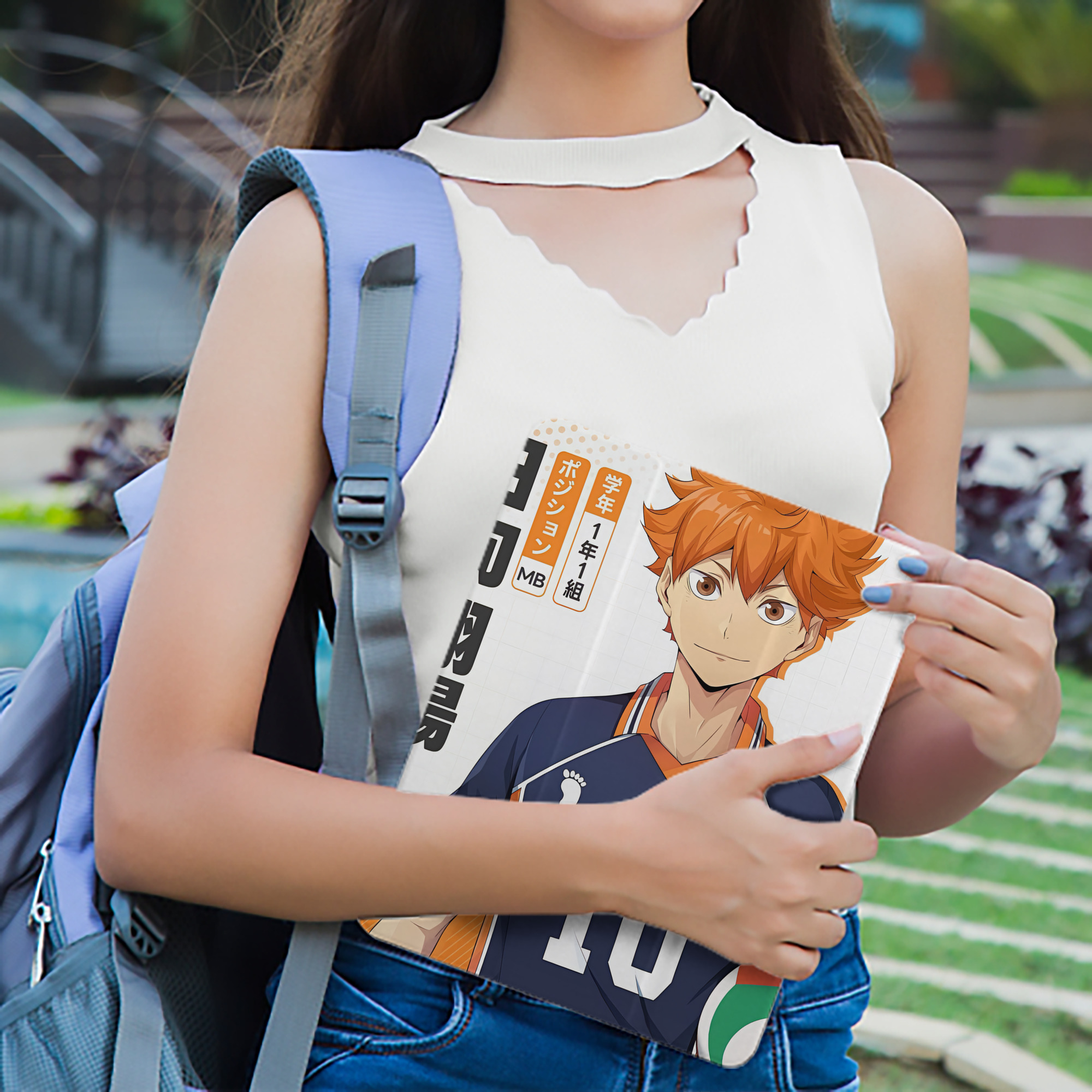 ハイキュー!! Haikyu!! IPad ケース ペン収納付き 三つ折りスタンド PUレザー×シリコン 対応機種9.5/10.5/10.9インチ