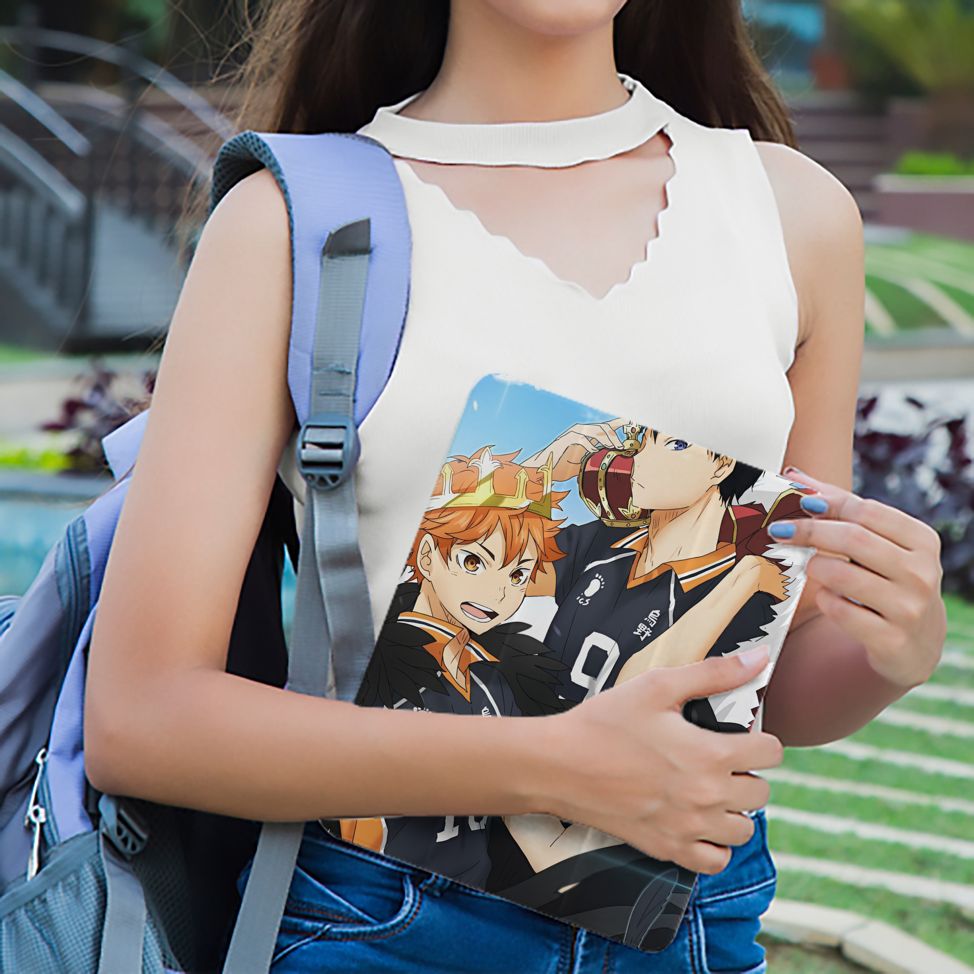 ハイキュー!! Haikyu!! IPad ケース ペン収納付き 三つ折りスタンド PUレザー×シリコン 対応機種9.5/10.5/10.9インチ