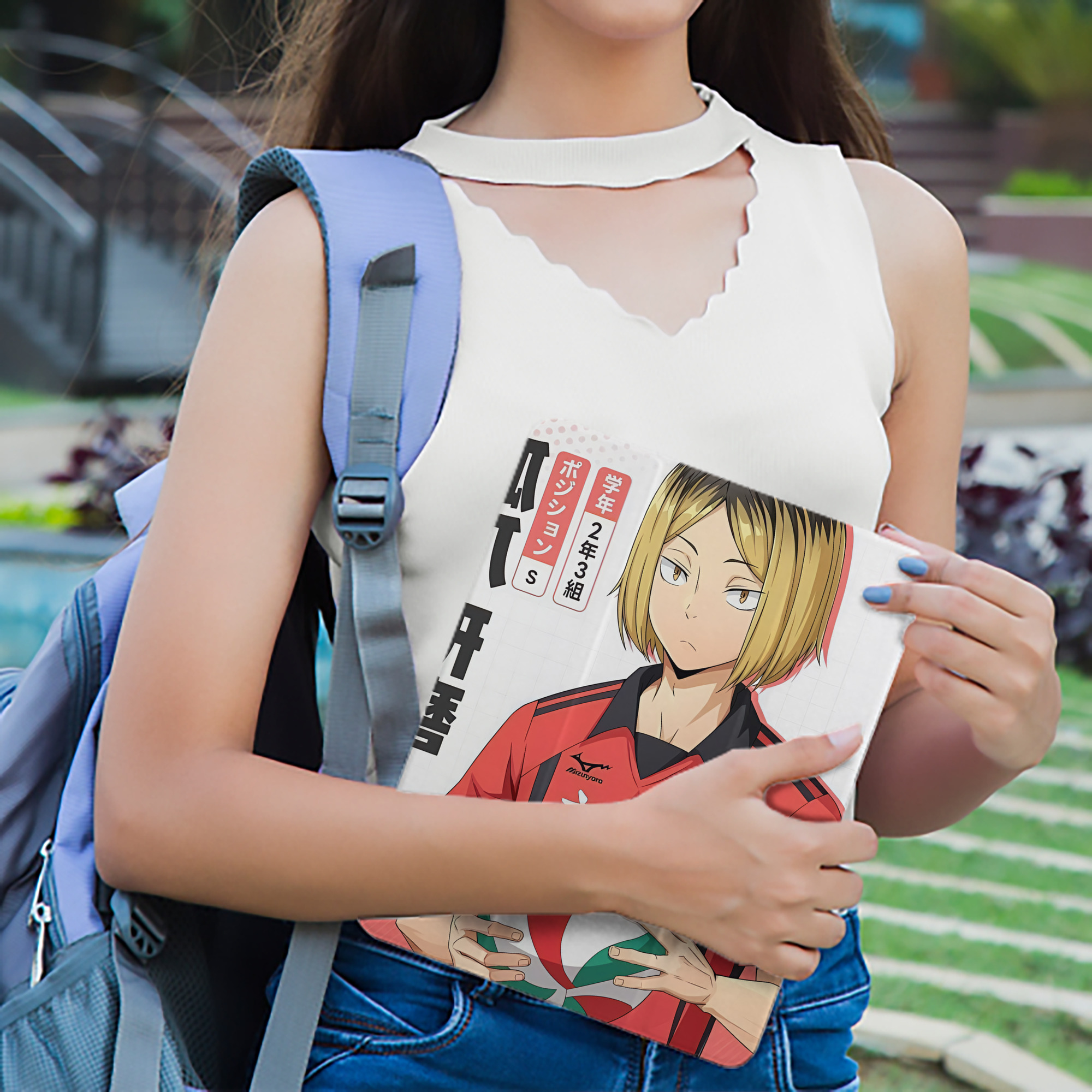 ハイキュー!! Haikyu!! IPad ケース ペン収納付き 三つ折りスタンド PUレザー×シリコン 対応機種9.5/10.5/10.9インチ