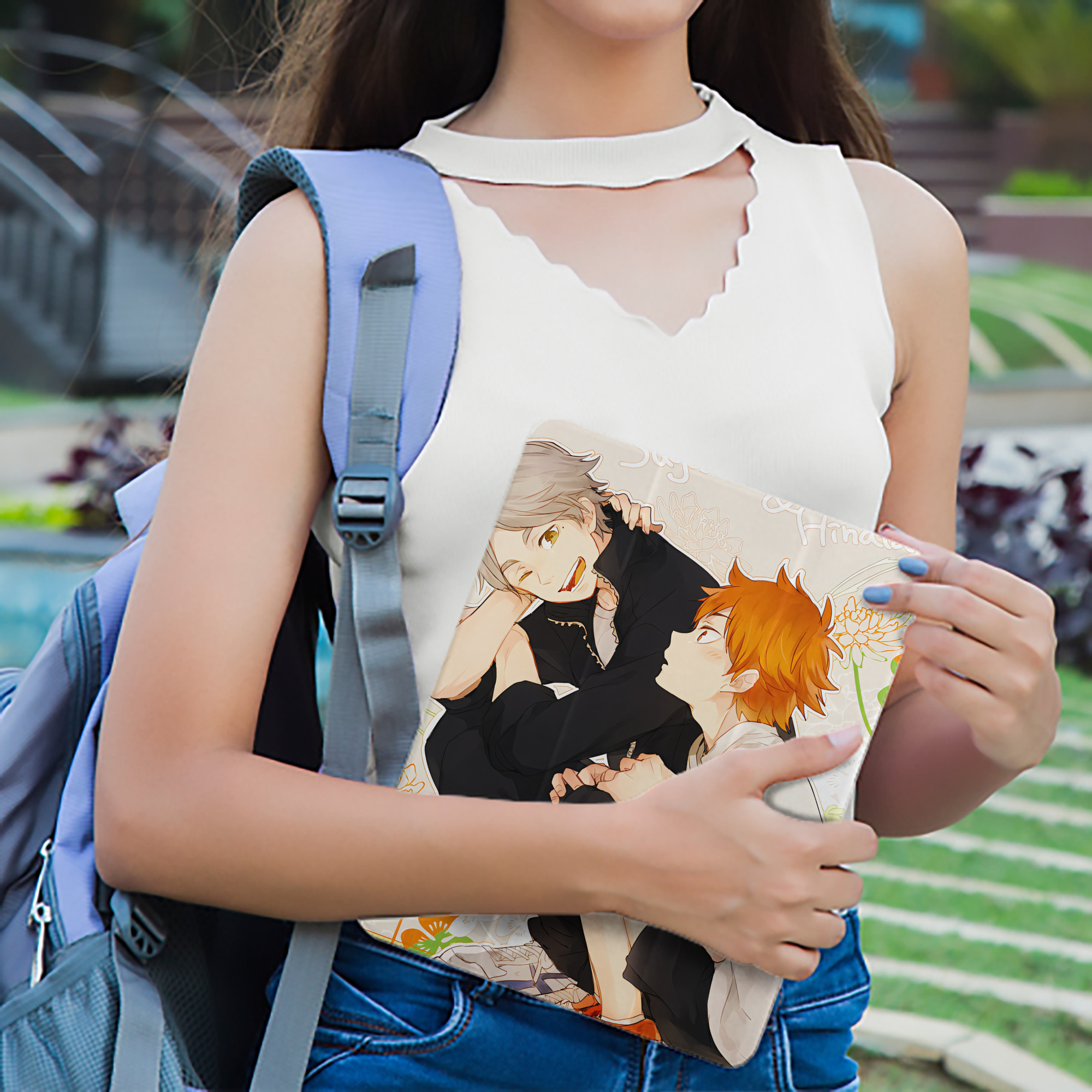 ハイキュー!! Haikyu!! IPad ケース ペン収納付き 三つ折りスタンド PUレザー×シリコン 対応機種9.5/10.5/10.9インチ
