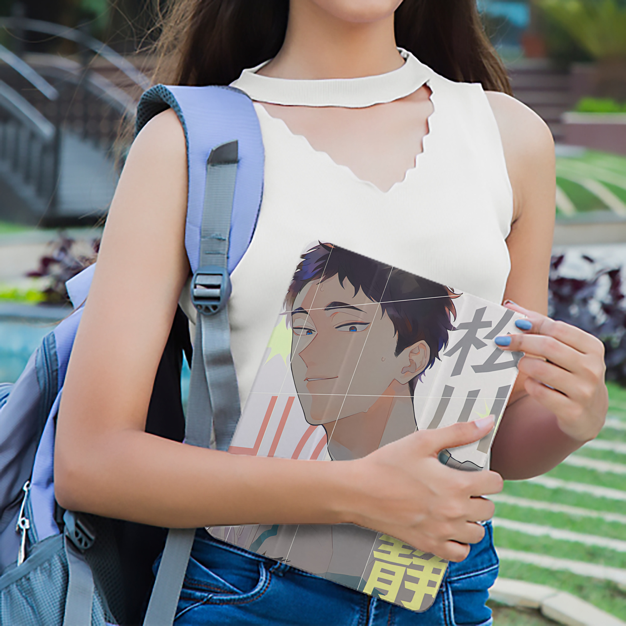 ハイキュー!! Haikyu!! IPad ケース ペン収納付き 三つ折りスタンド PUレザー×シリコン 対応機種9.5/10.5/10.9インチ