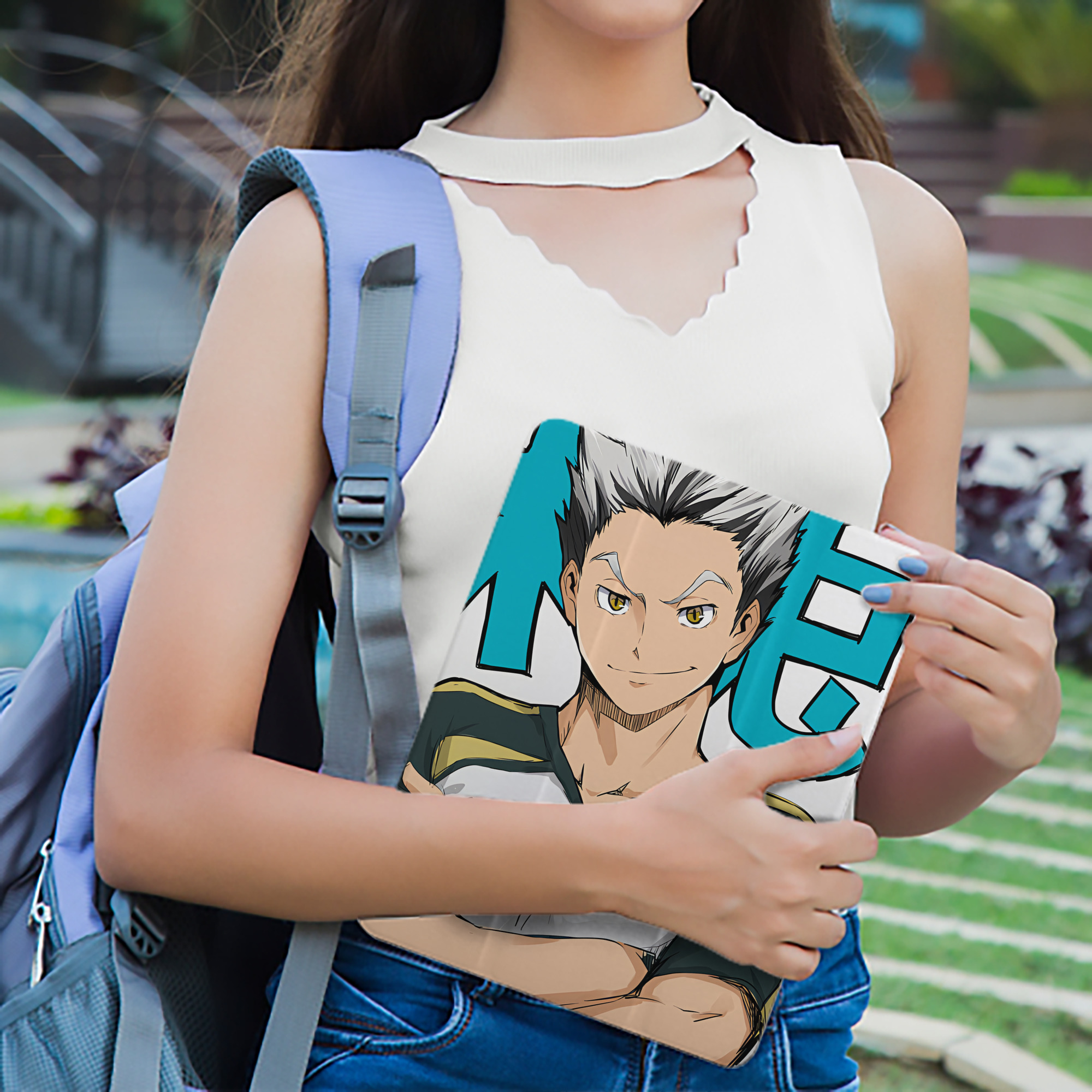 ハイキュー!! Haikyu!! IPad ケース ペン収納付き 三つ折りスタンド PUレザー×シリコン 対応機種9.5/10.5/10.9インチ