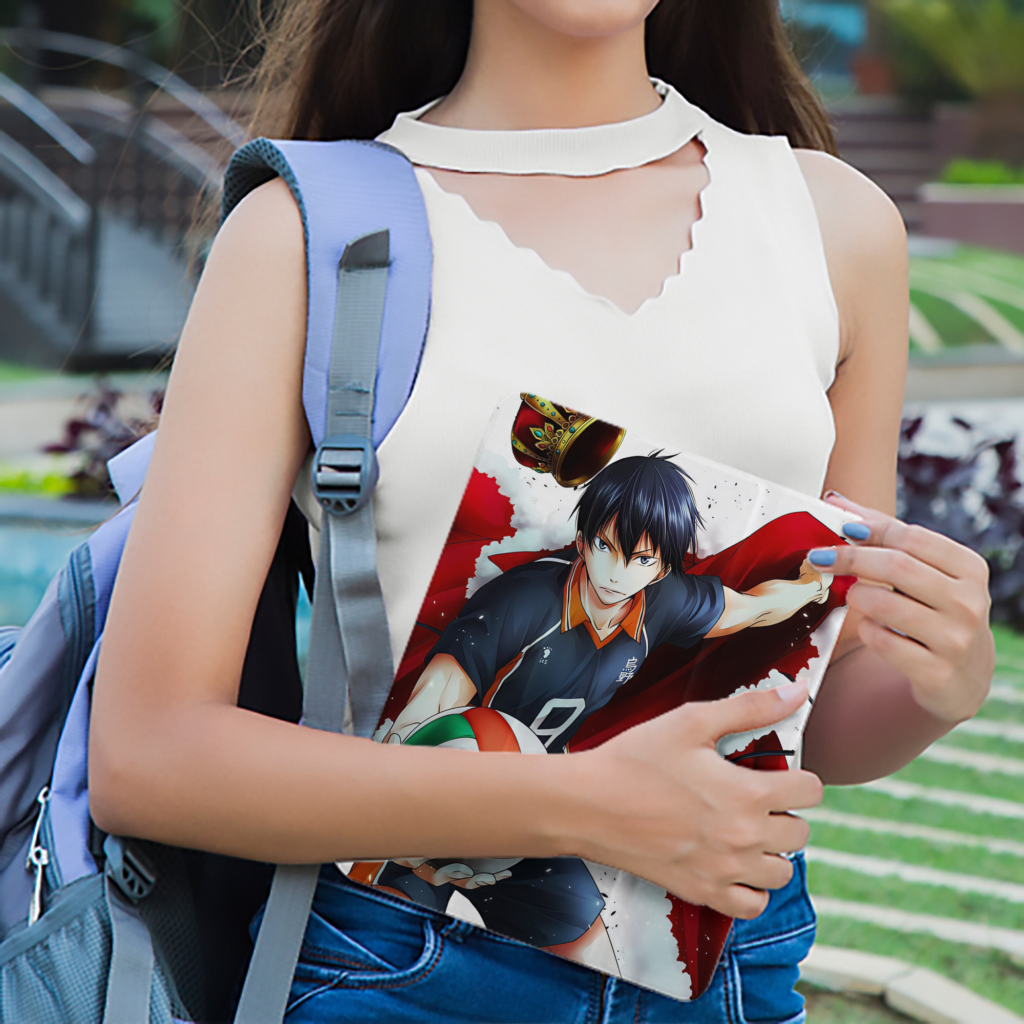 ハイキュー!! Haikyu!! IPad ケース ペン収納付き 三つ折りスタンド PUレザー×シリコン 対応機種9.5/10.5/10.9インチ