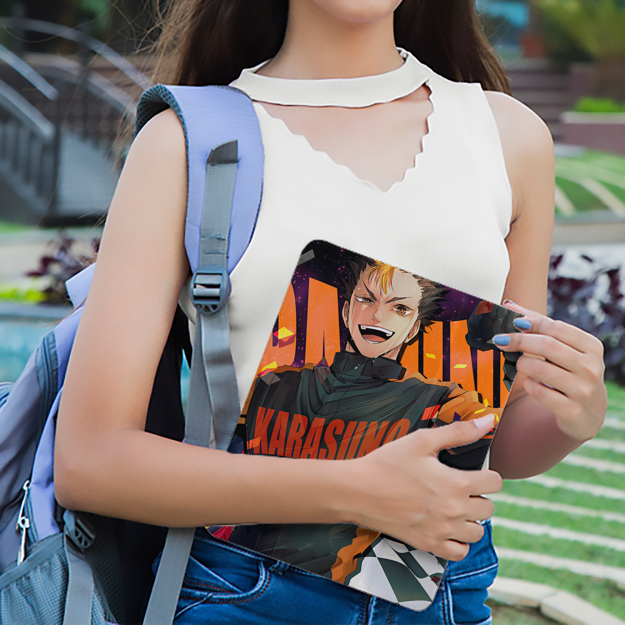 ハイキュー!! Haikyu!! IPad ケース ペン収納付き 三つ折りスタンド PUレザー×シリコン 対応機種9.5/10.5/10.9インチ