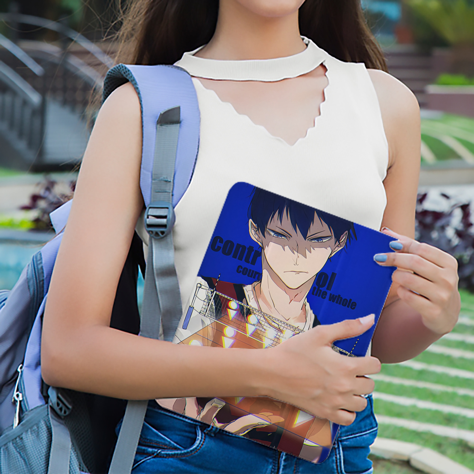 ハイキュー!! Haikyu!! IPad ケース ペン収納付き 三つ折りスタンド PUレザー×シリコン 対応機種9.5/10.5/10.9インチ