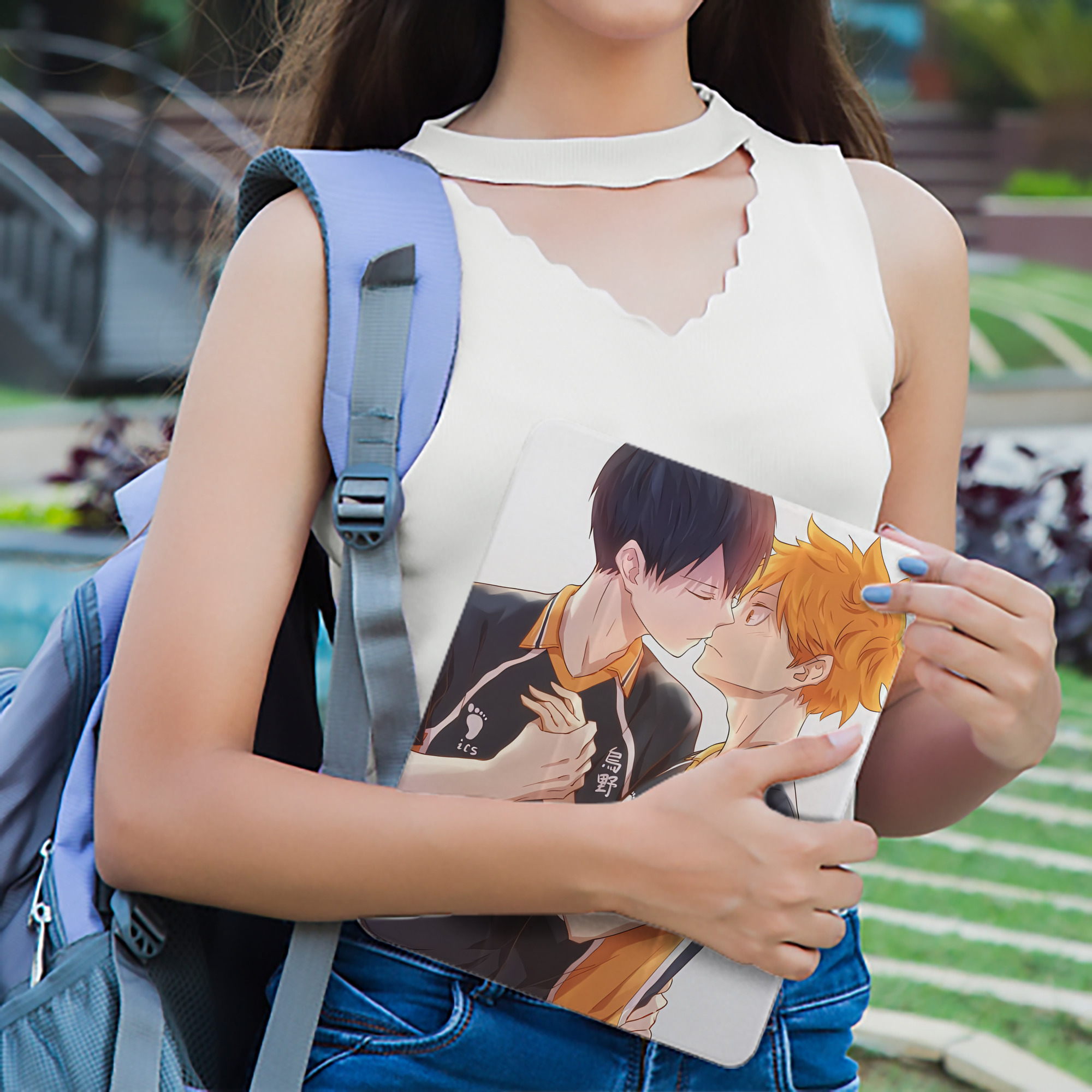 ハイキュー!! Haikyu!! IPad ケース ペン収納付き 三つ折りスタンド PUレザー×シリコン 対応機種9.5/10.5/10.9インチ