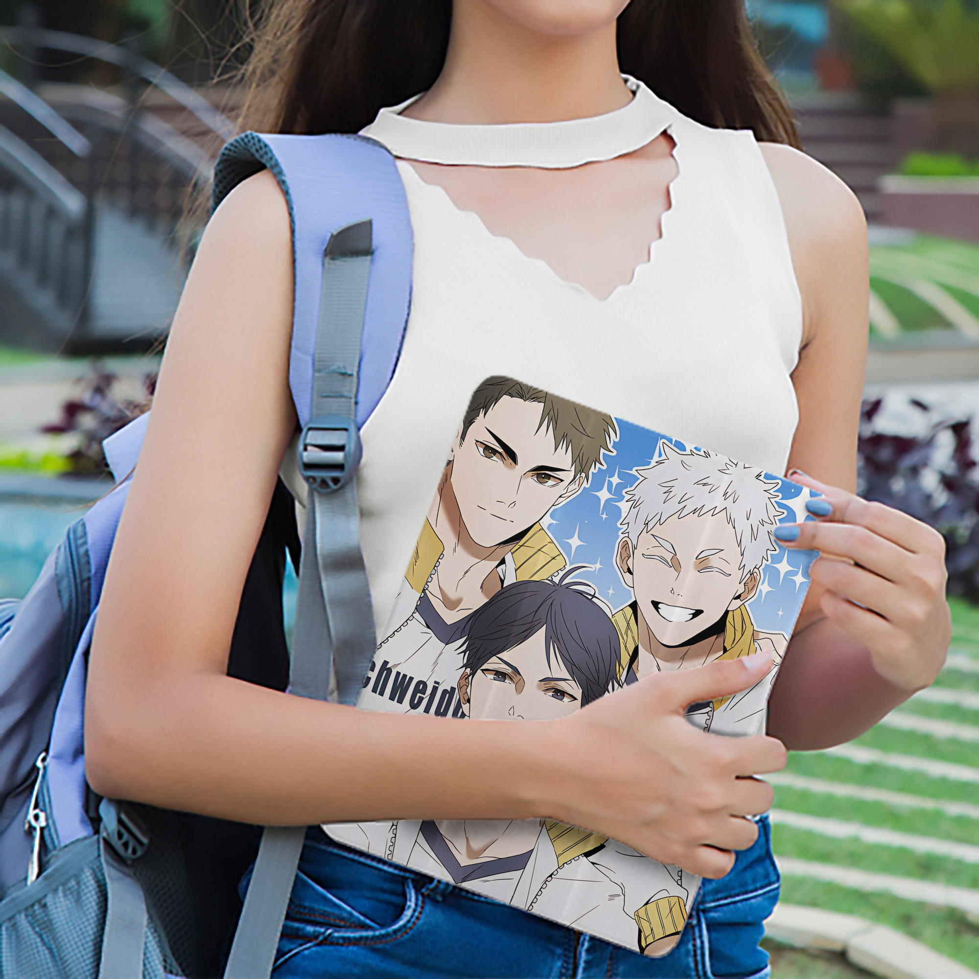 ハイキュー!! Haikyu!! IPad ケース ペン収納付き 三つ折りスタンド PUレザー×シリコン 対応機種9.5/10.5/10.9インチ