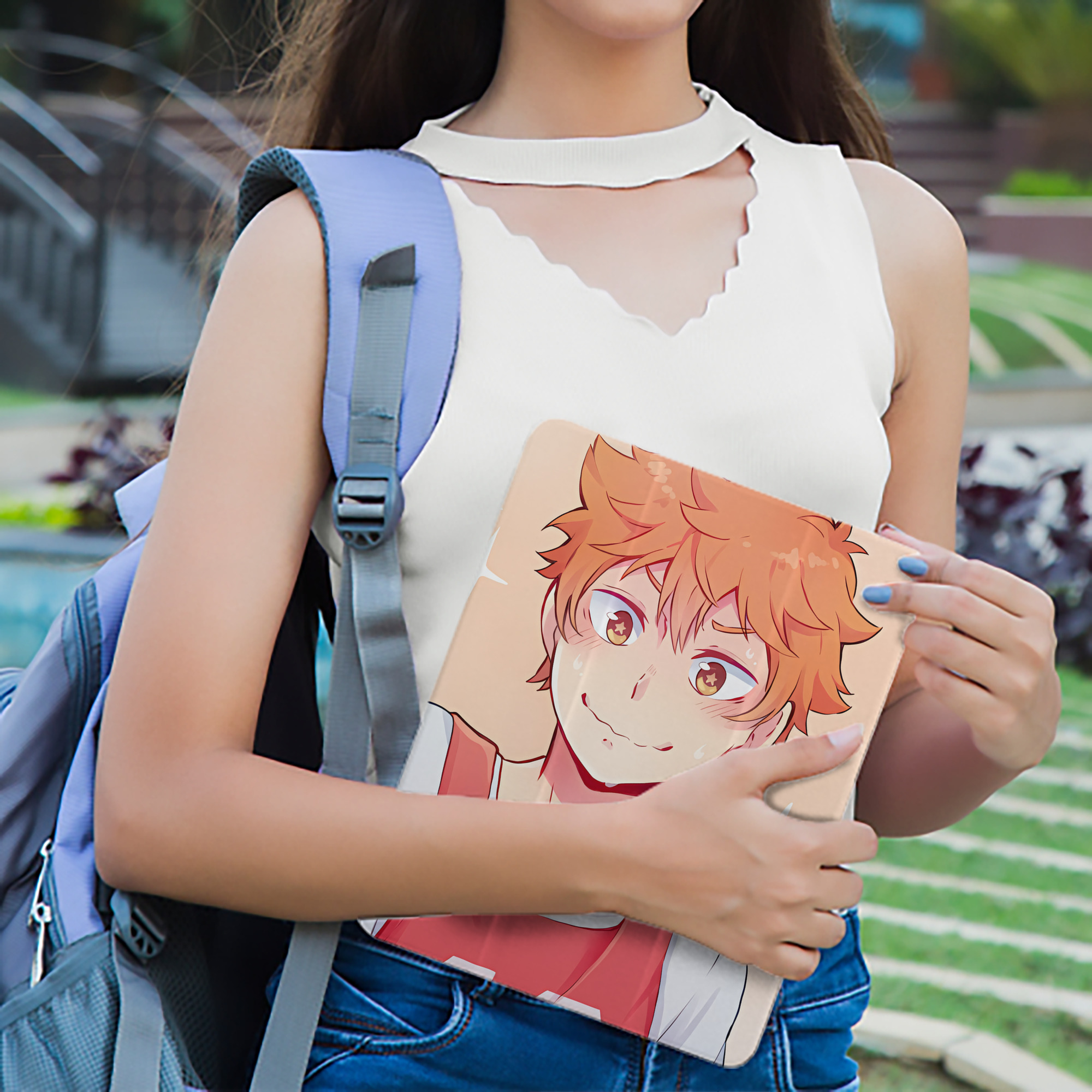 ハイキュー!! Haikyu!! IPad ケース ペン収納付き 三つ折りスタンド PUレザー×シリコン 対応機種9.5/10.5/10.9インチ