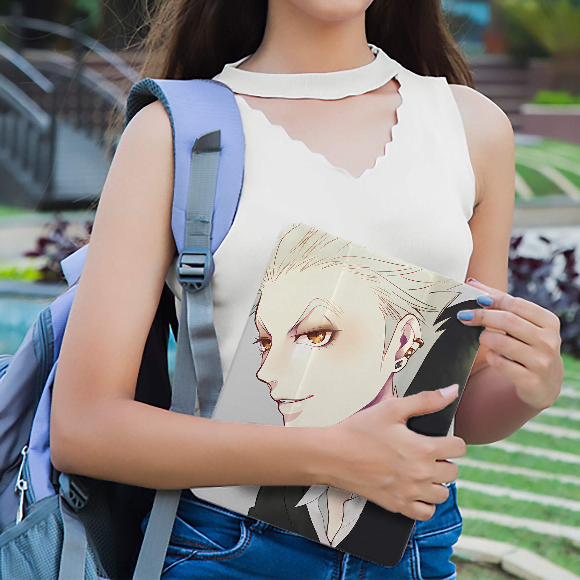 ハイキュー!! Haikyu!! IPad ケース ペン収納付き 三つ折りスタンド PUレザー×シリコン 対応機種9.5/10.5/10.9インチ