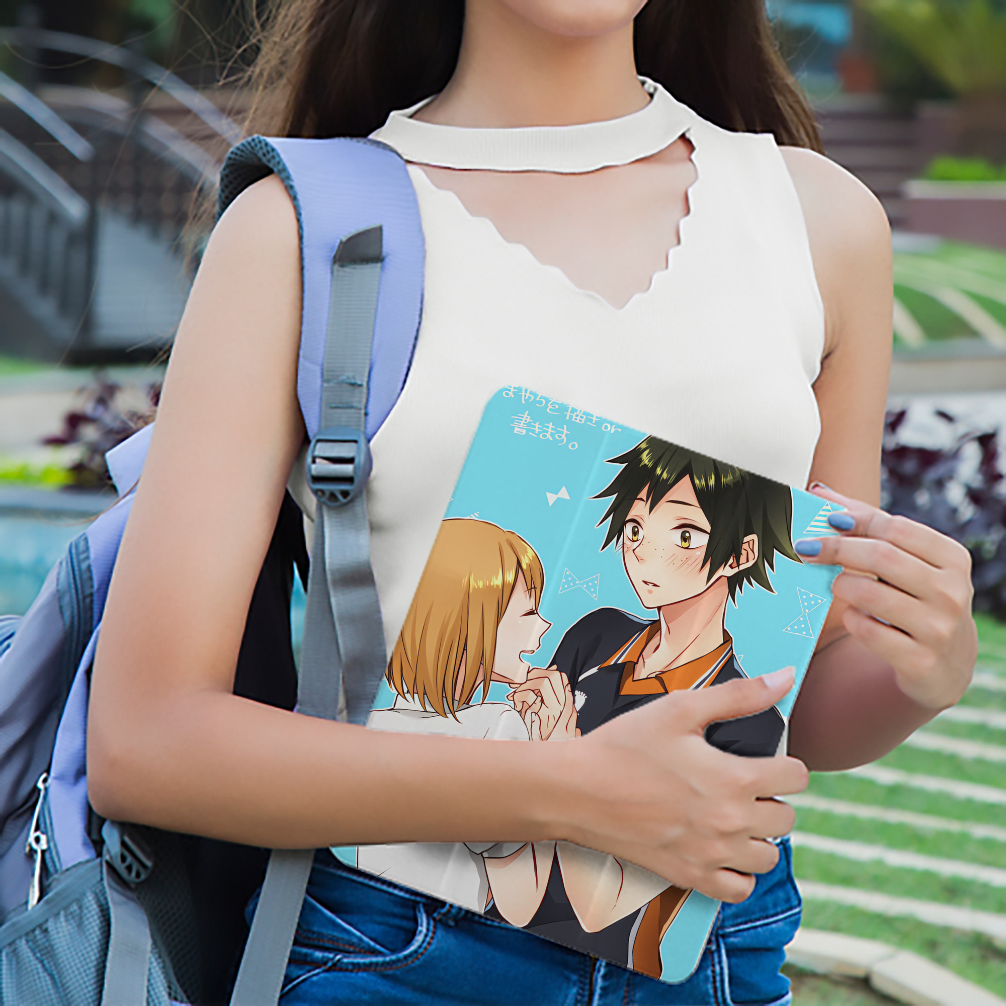 ハイキュー!! Haikyu!! IPad ケース ペン収納付き 三つ折りスタンド PUレザー×シリコン 対応機種9.5/10.5/10.9インチ