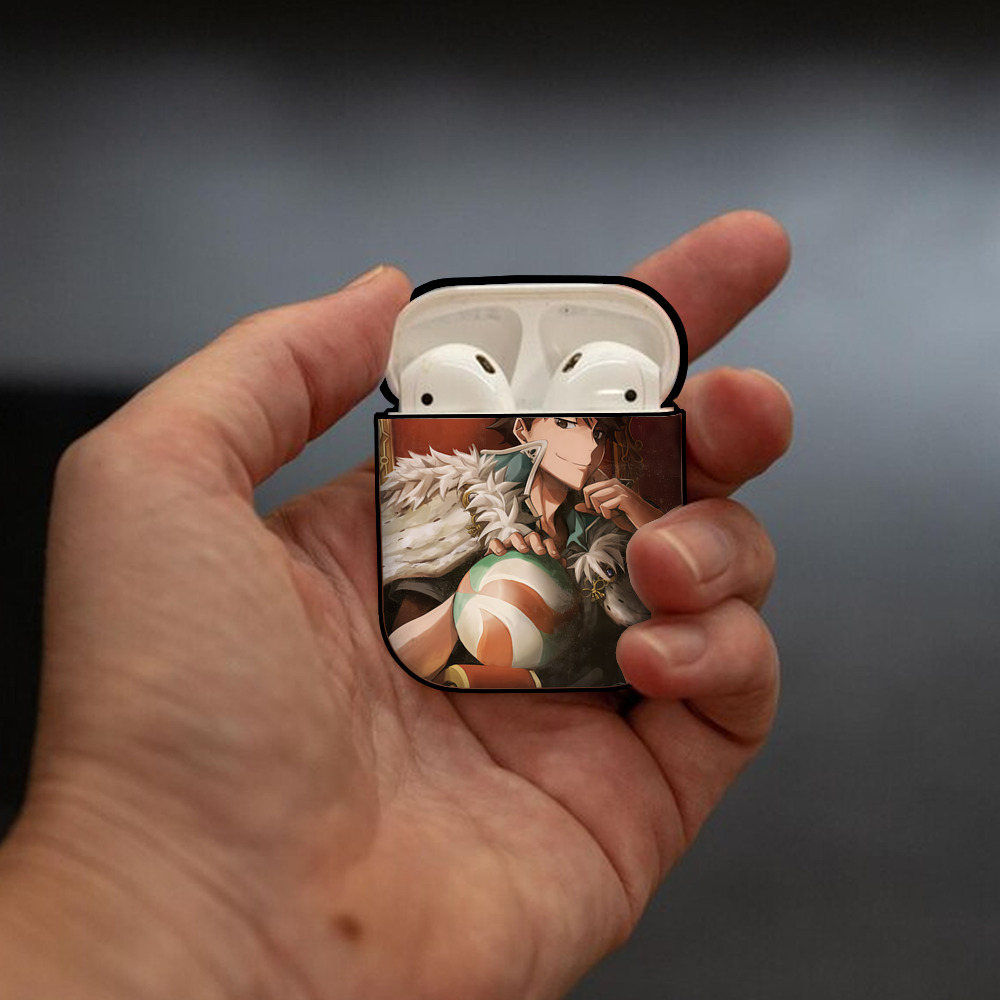 ハイキュー!! Haikyu!! AirPods 第2世代保護ケース ハードシェル ブラック 耐衝撃・防指紋・カラビナ付き