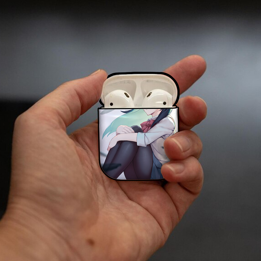 ハイキュー!! Haikyu!! AirPods 第2世代保護ケース ハードシェル ブラック 耐衝撃・防指紋・カラビナ付き