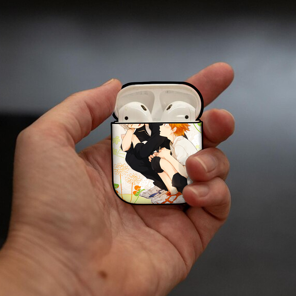 ハイキュー!! Haikyu!! AirPods 第2世代保護ケース ハードシェル ブラック 耐衝撃・防指紋・カラビナ付き
