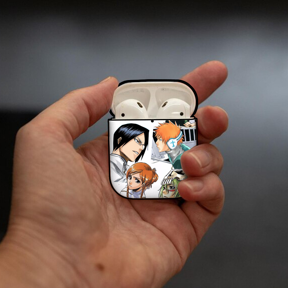 ハイキュー!! Haikyu!! AirPods 第2世代保護ケース ハードシェル ブラック 耐衝撃・防指紋・カラビナ付き