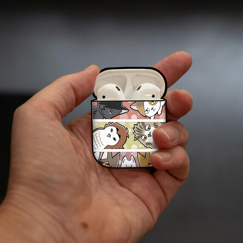 ハイキュー!! Haikyu!! AirPods 第2世代保護ケース ハードシェル ブラック 耐衝撃・防指紋・カラビナ付き