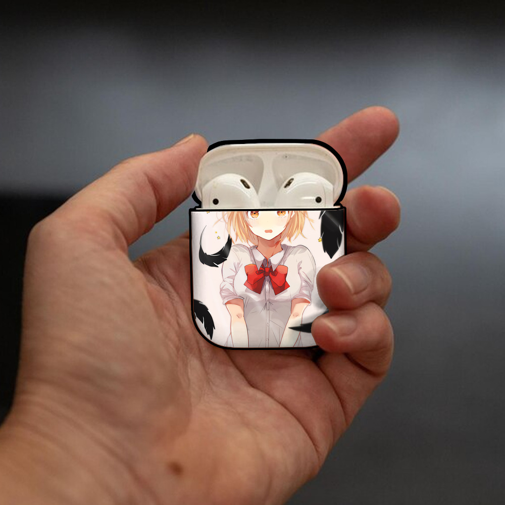 ハイキュー!! Haikyu!! AirPods 第2世代保護ケース ハードシェル ブラック 耐衝撃・防指紋・カラビナ付き