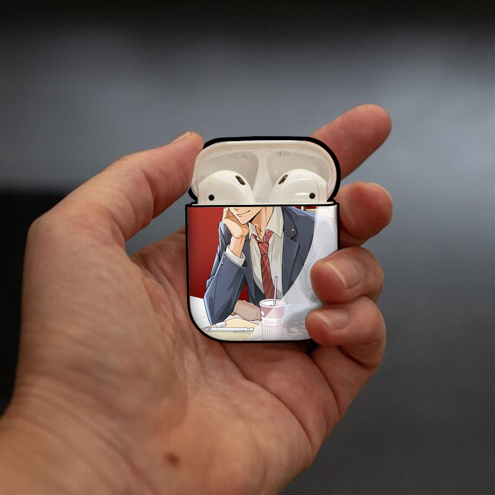 ハイキュー!! Haikyu!! AirPods 第2世代保護ケース ハードシェル ブラック 耐衝撃・防指紋・カラビナ付き
