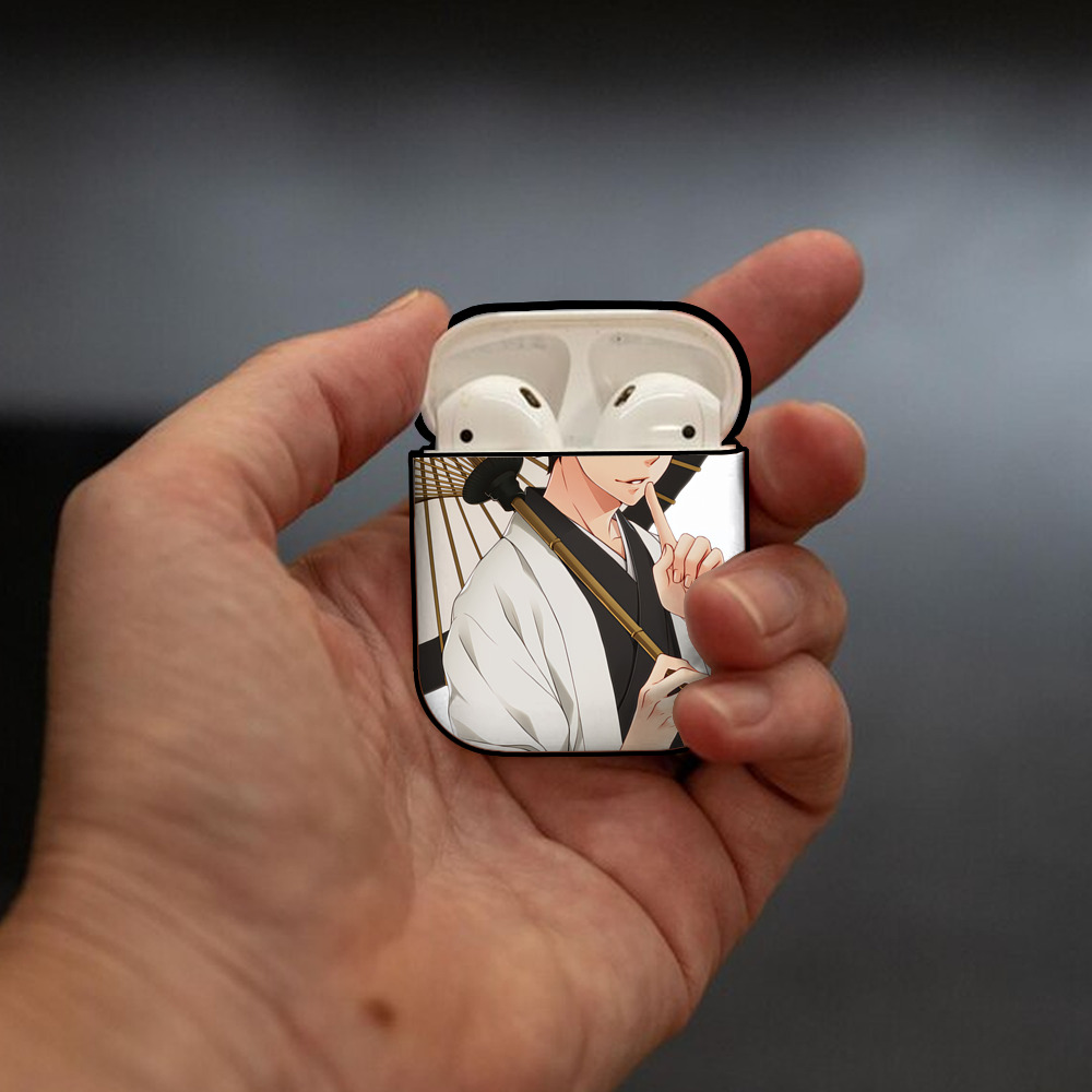 ハイキュー!! Haikyu!! AirPods 第2世代保護ケース ハードシェル ブラック 耐衝撃・防指紋・カラビナ付き