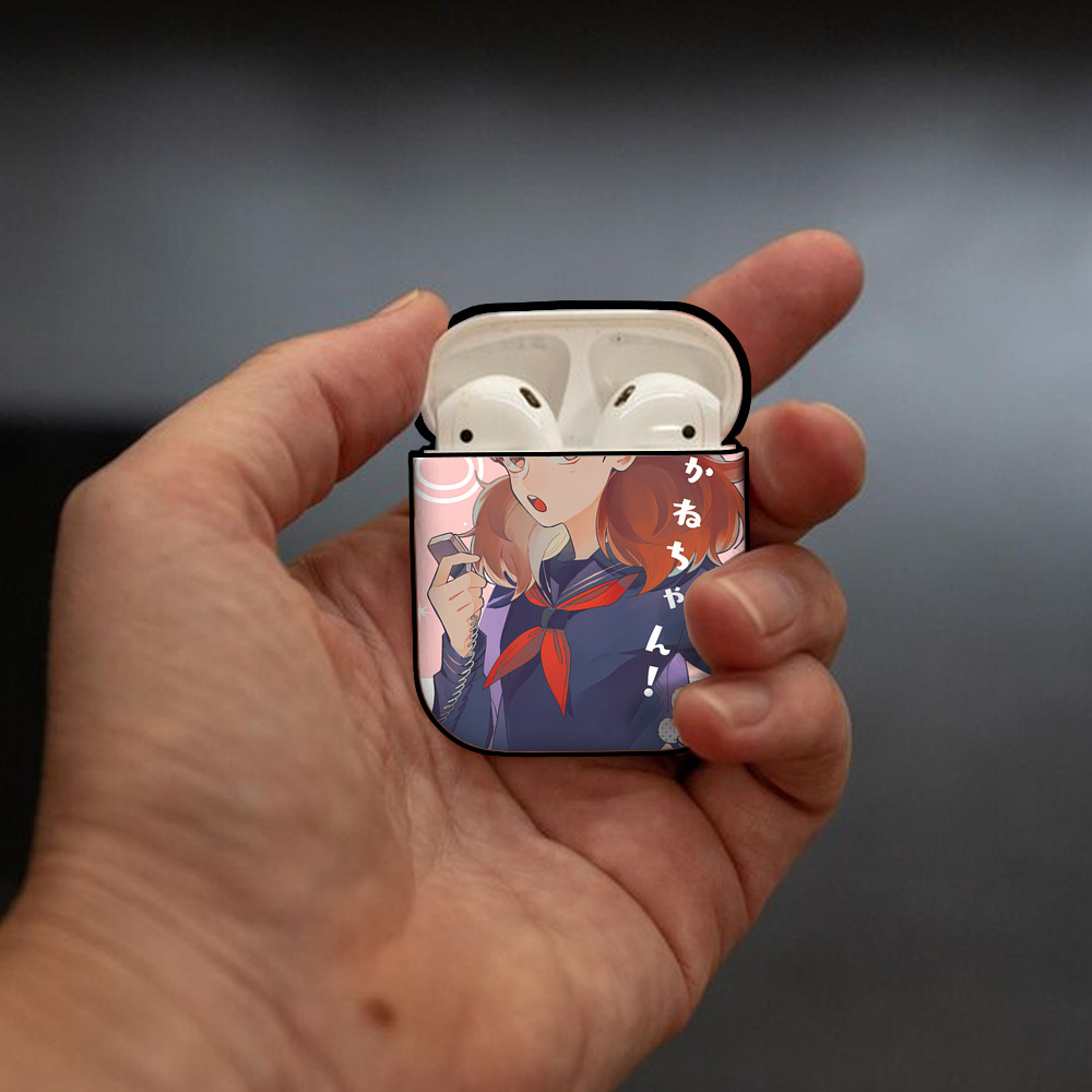 ハイキュー!! Haikyu!! AirPods 第2世代保護ケース ハードシェル ブラック 耐衝撃・防指紋・カラビナ付き
