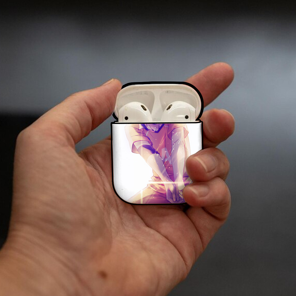 ハイキュー!! Haikyu!! AirPods 第2世代保護ケース ハードシェル ブラック 耐衝撃・防指紋・カラビナ付き