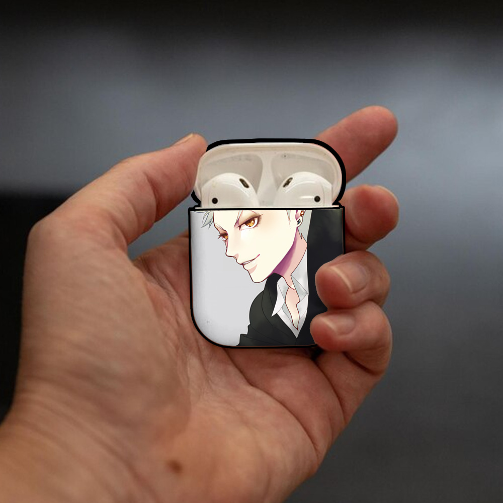 ハイキュー!! Haikyu!! AirPods 第2世代保護ケース ハードシェル ブラック 耐衝撃・防指紋・カラビナ付き
