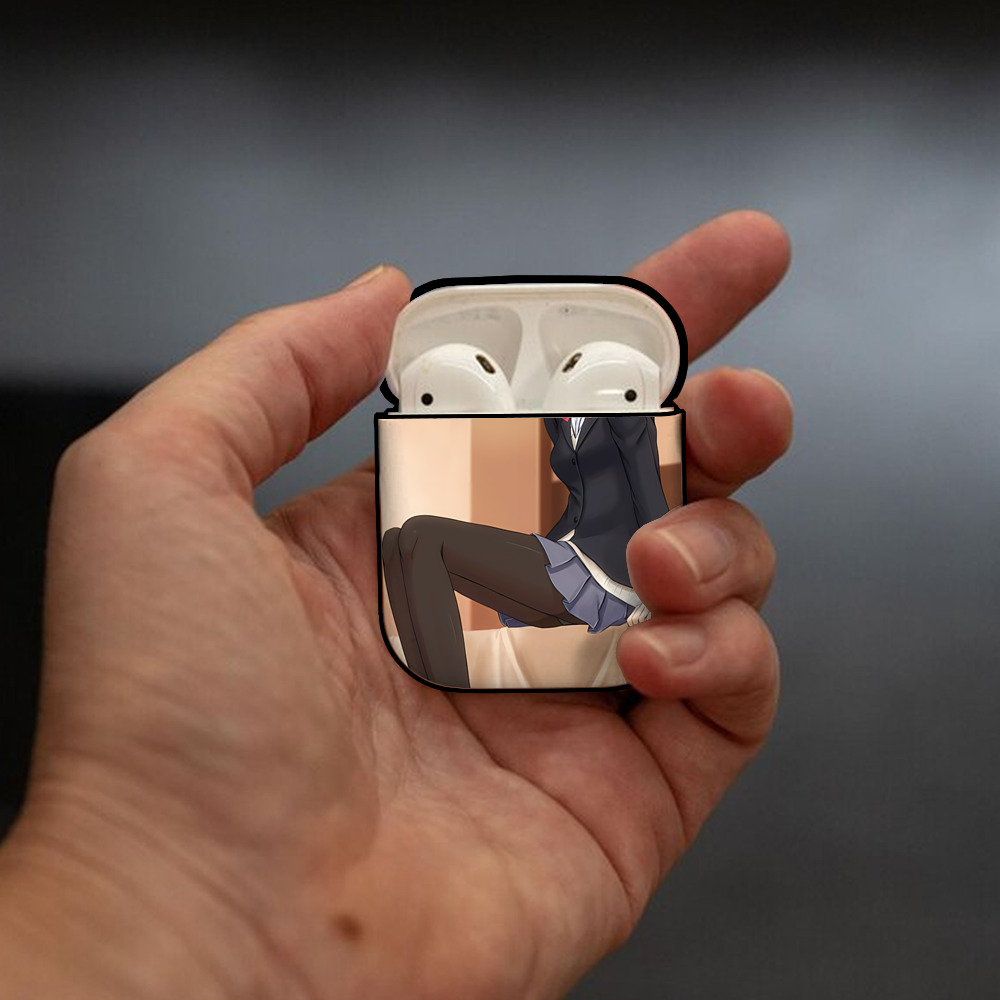 ハイキュー!! Haikyu!! AirPods 第2世代保護ケース ハードシェル ブラック 耐衝撃・防指紋・カラビナ付き