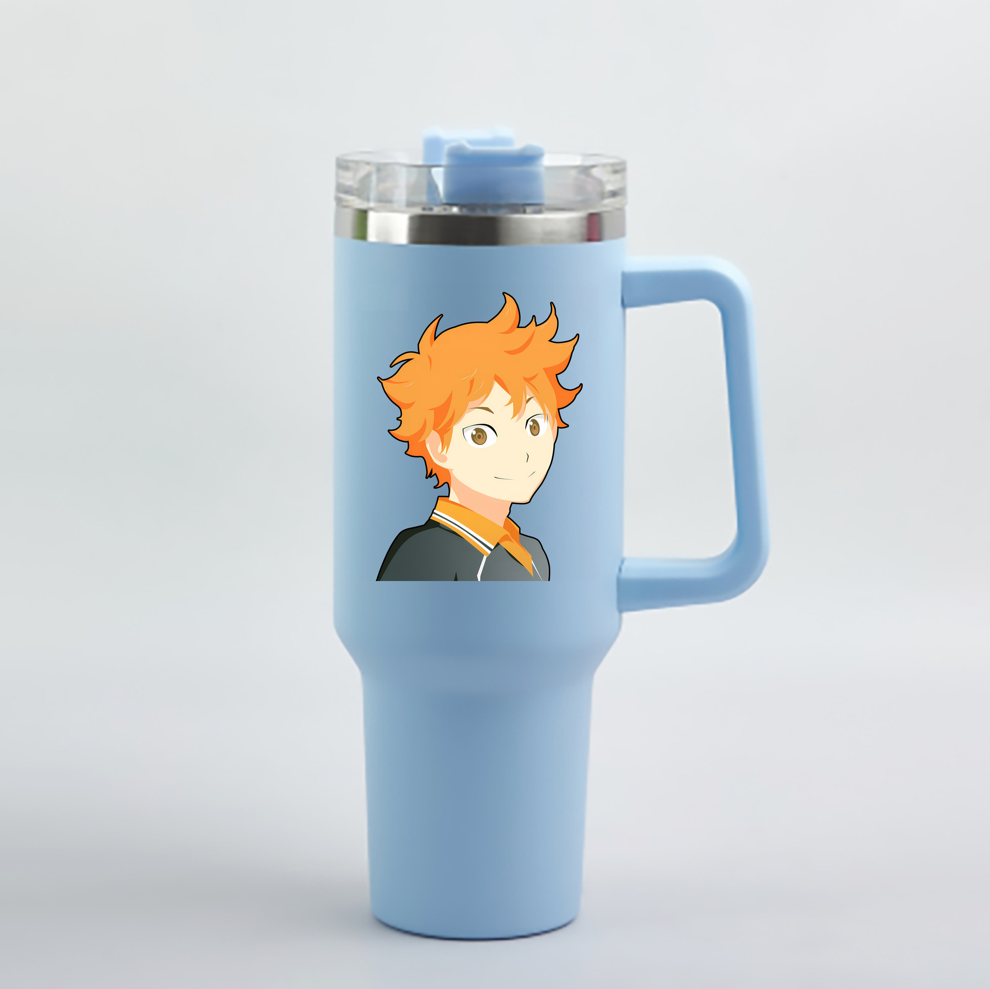 （画像用） ハイキュー!! Haikyu!! 1200mL車用タンブラー - クリスタルステッカー（プラスチックストロー付き）