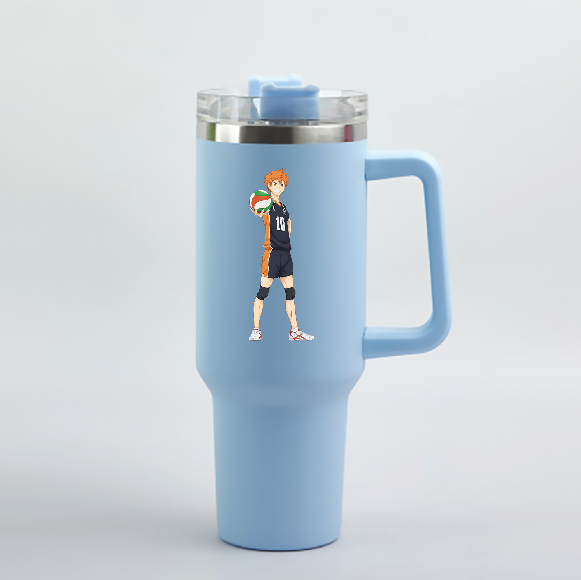 （画像用） ハイキュー!! Haikyu!! 1200mL車用タンブラー - クリスタルステッカー（プラスチックストロー付き）