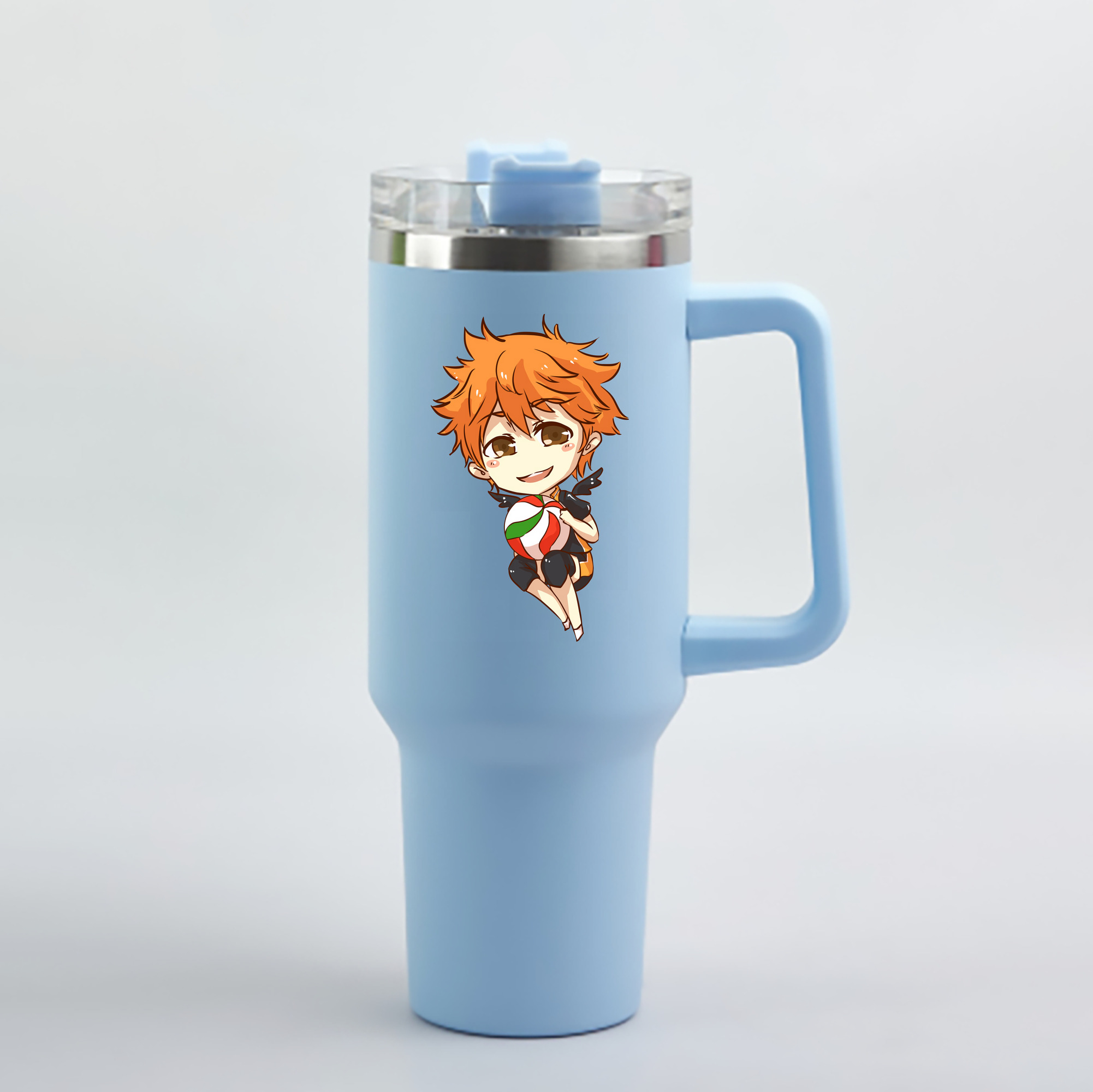 （画像用） ハイキュー!! Haikyu!! 1200mL車用タンブラー - クリスタルステッカー（プラスチックストロー付き）