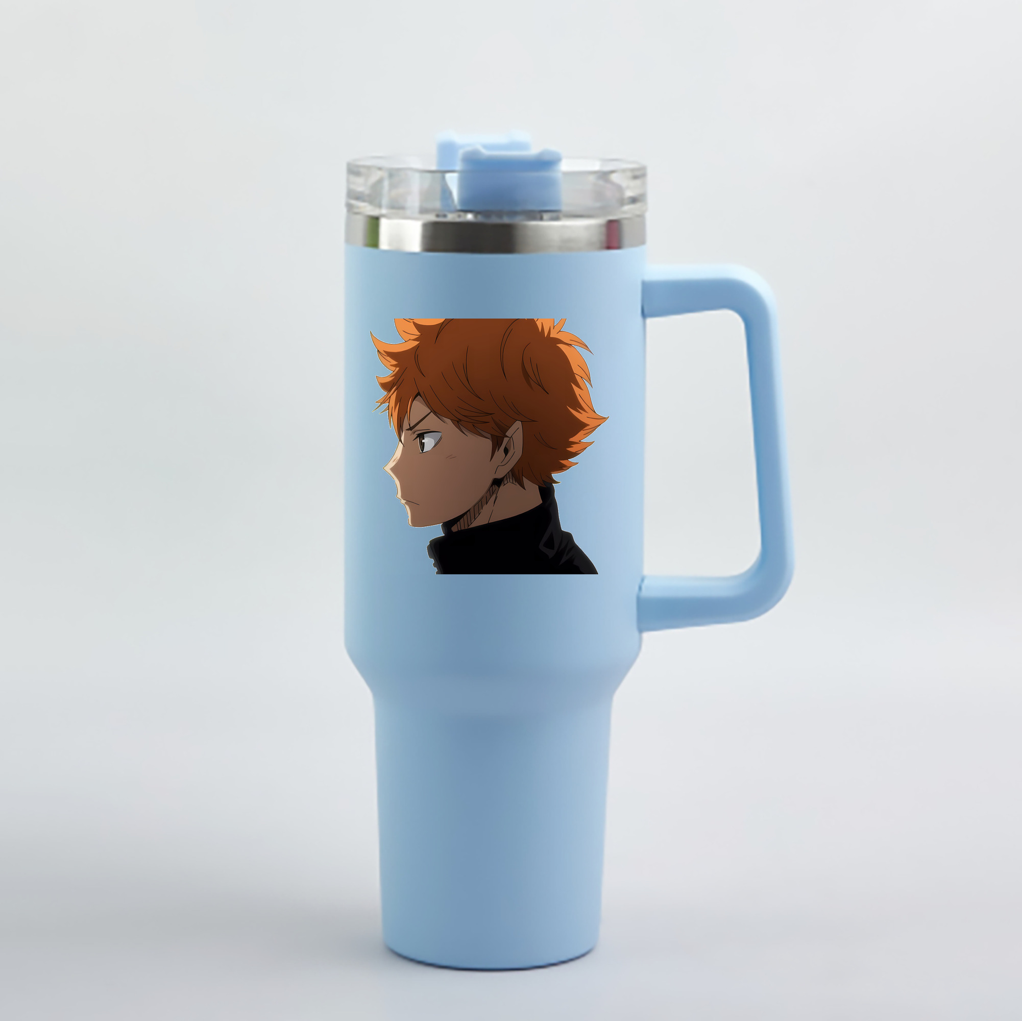 （画像用） ハイキュー!! Haikyu!! 1200mL車用タンブラー - クリスタルステッカー（プラスチックストロー付き）