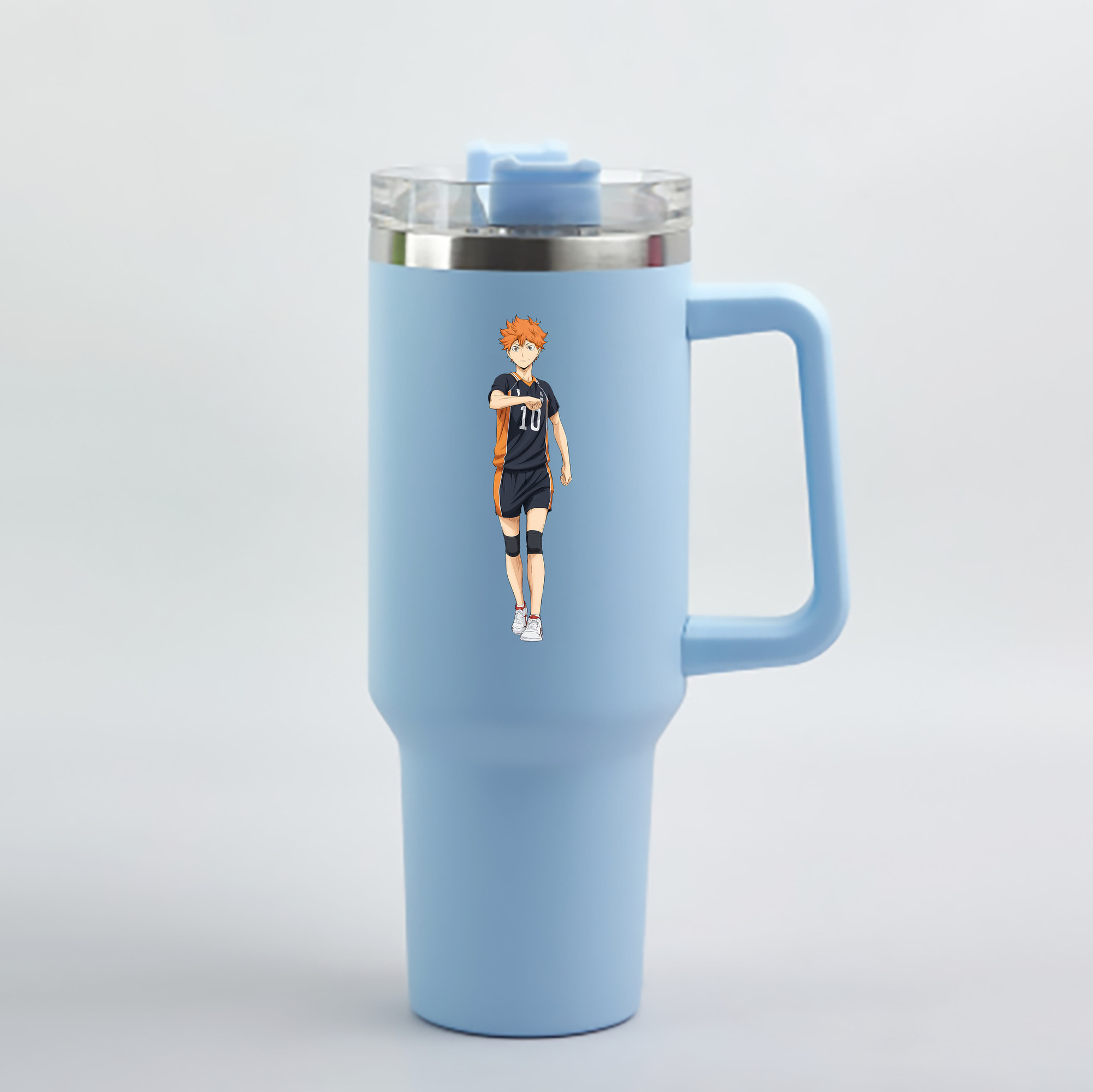 （画像用） ハイキュー!! Haikyu!! 1200mL車用タンブラー - クリスタルステッカー（プラスチックストロー付き）