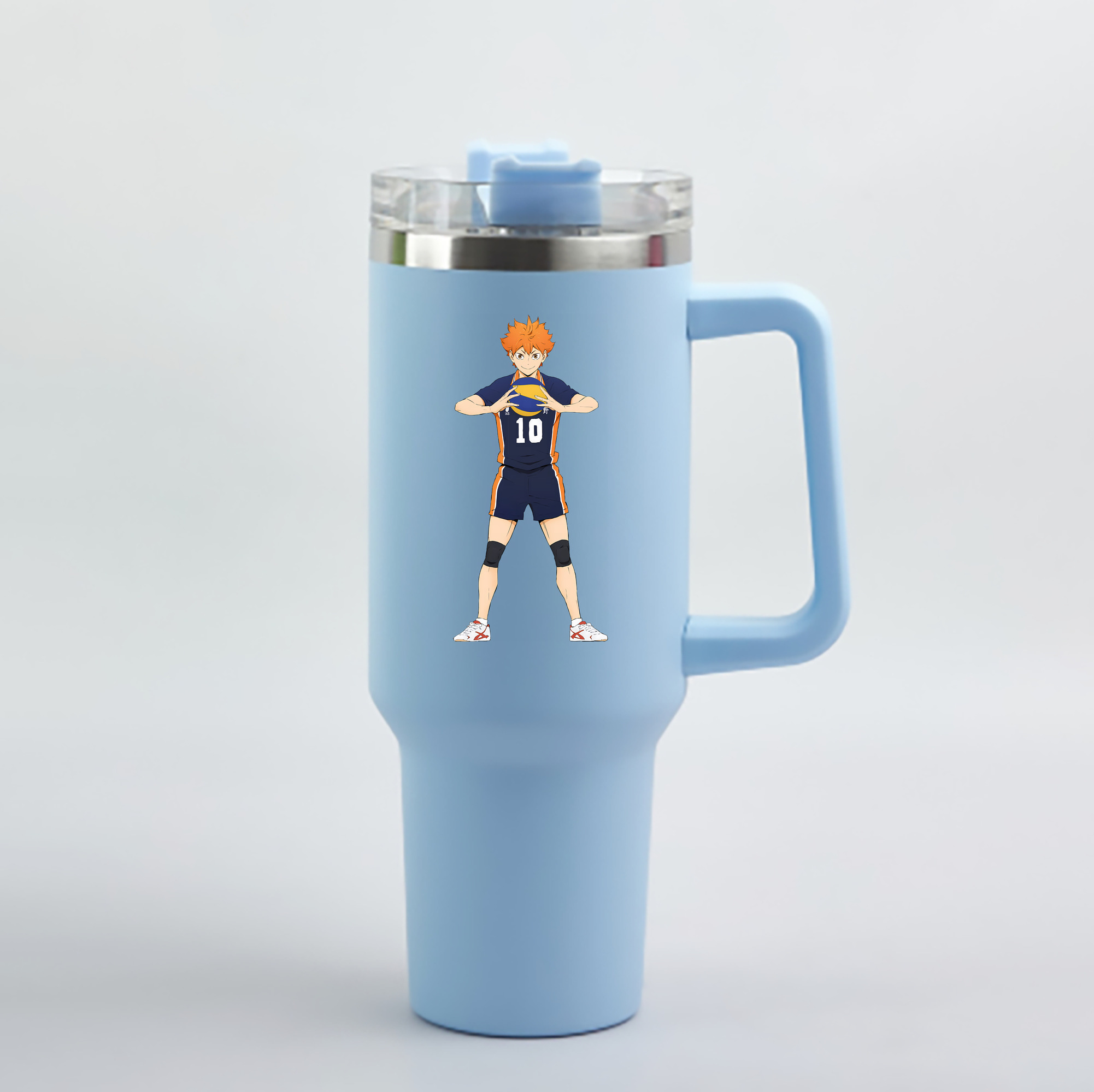 （画像用） ハイキュー!! Haikyu!! 1200mL車用タンブラー - クリスタルステッカー（プラスチックストロー付き）