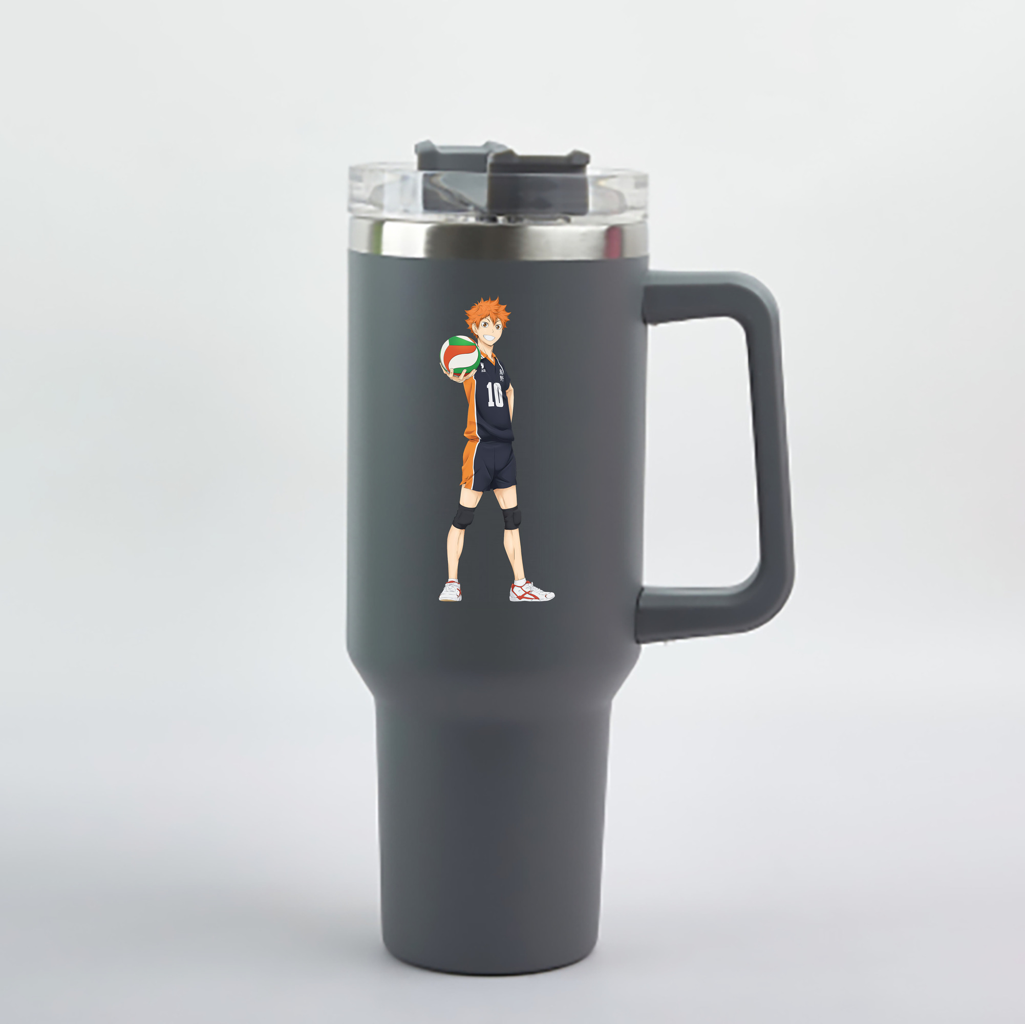 （画像用） ハイキュー!! Haikyu!! 1200mL車用タンブラー - クリスタルステッカー（プラスチックストロー付き）