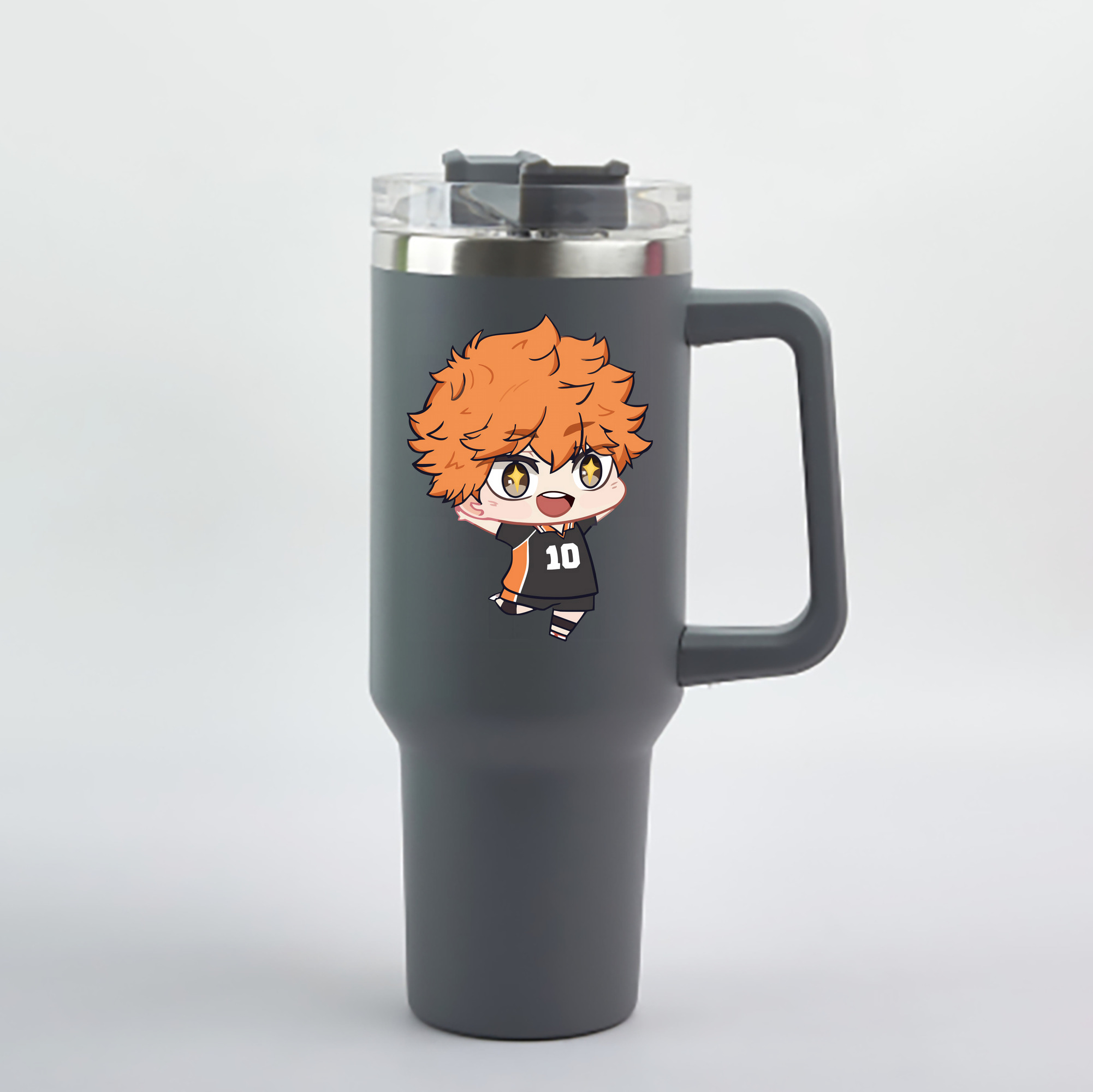 （画像用） ハイキュー!! Haikyu!! 1200mL車用タンブラー - クリスタルステッカー（プラスチックストロー付き）