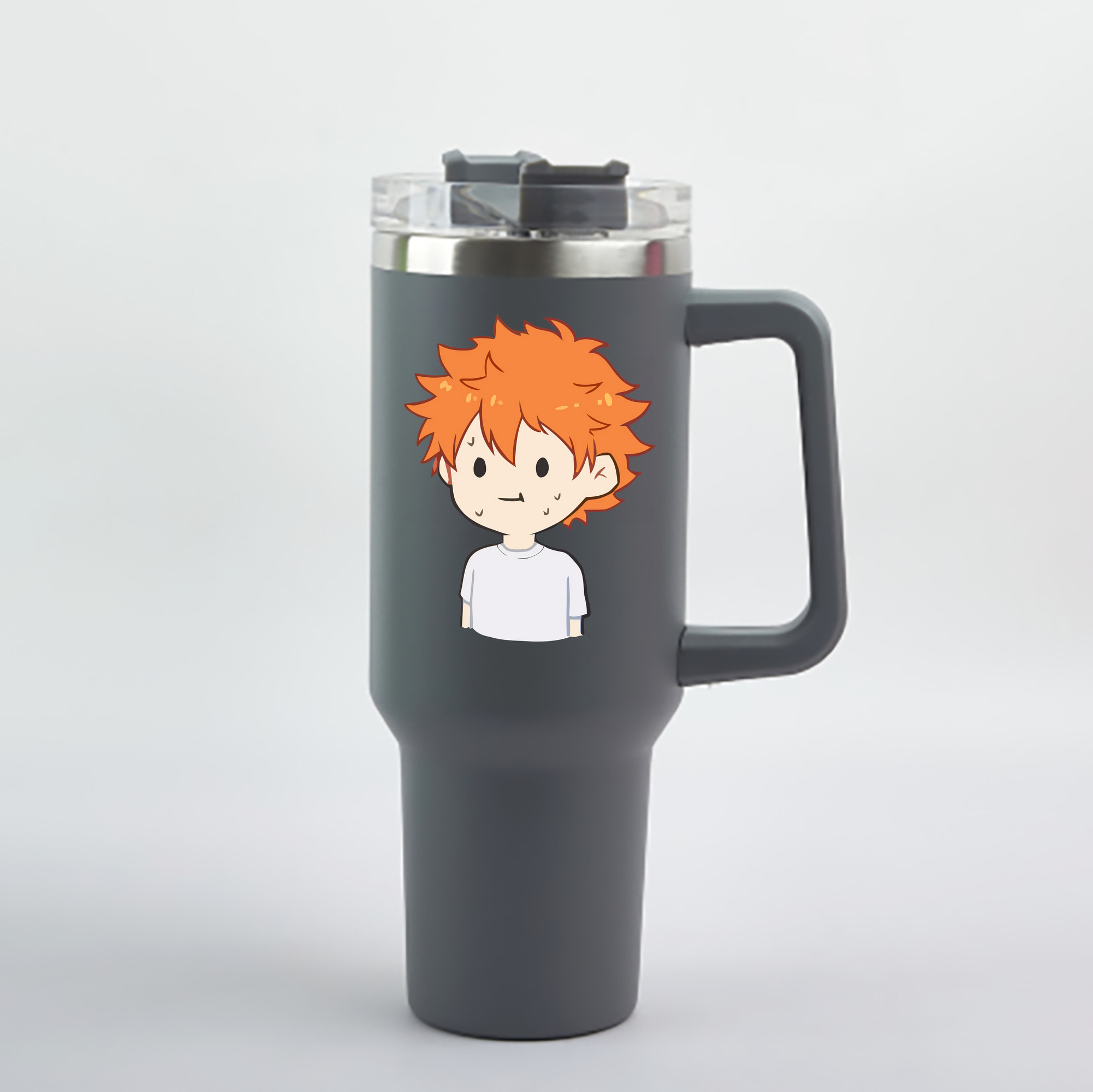 （画像用） ハイキュー!! Haikyu!! 1200mL車用タンブラー - クリスタルステッカー（プラスチックストロー付き）