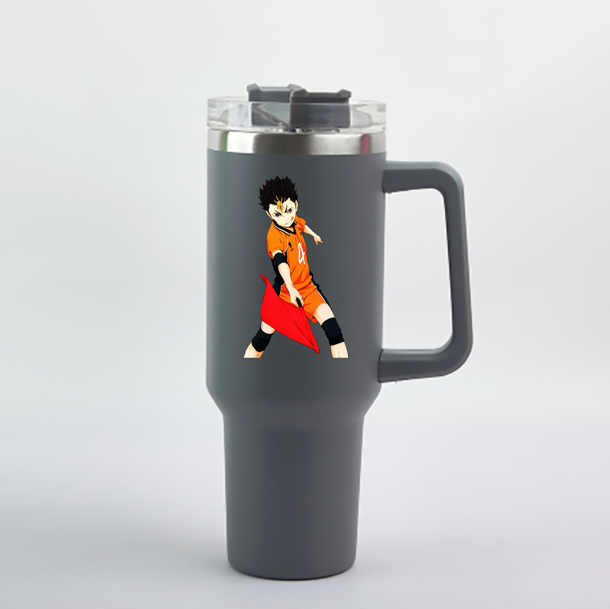 （画像用） ハイキュー!! Haikyu!! 1200mL車用タンブラー - クリスタルステッカー（プラスチックストロー付き）