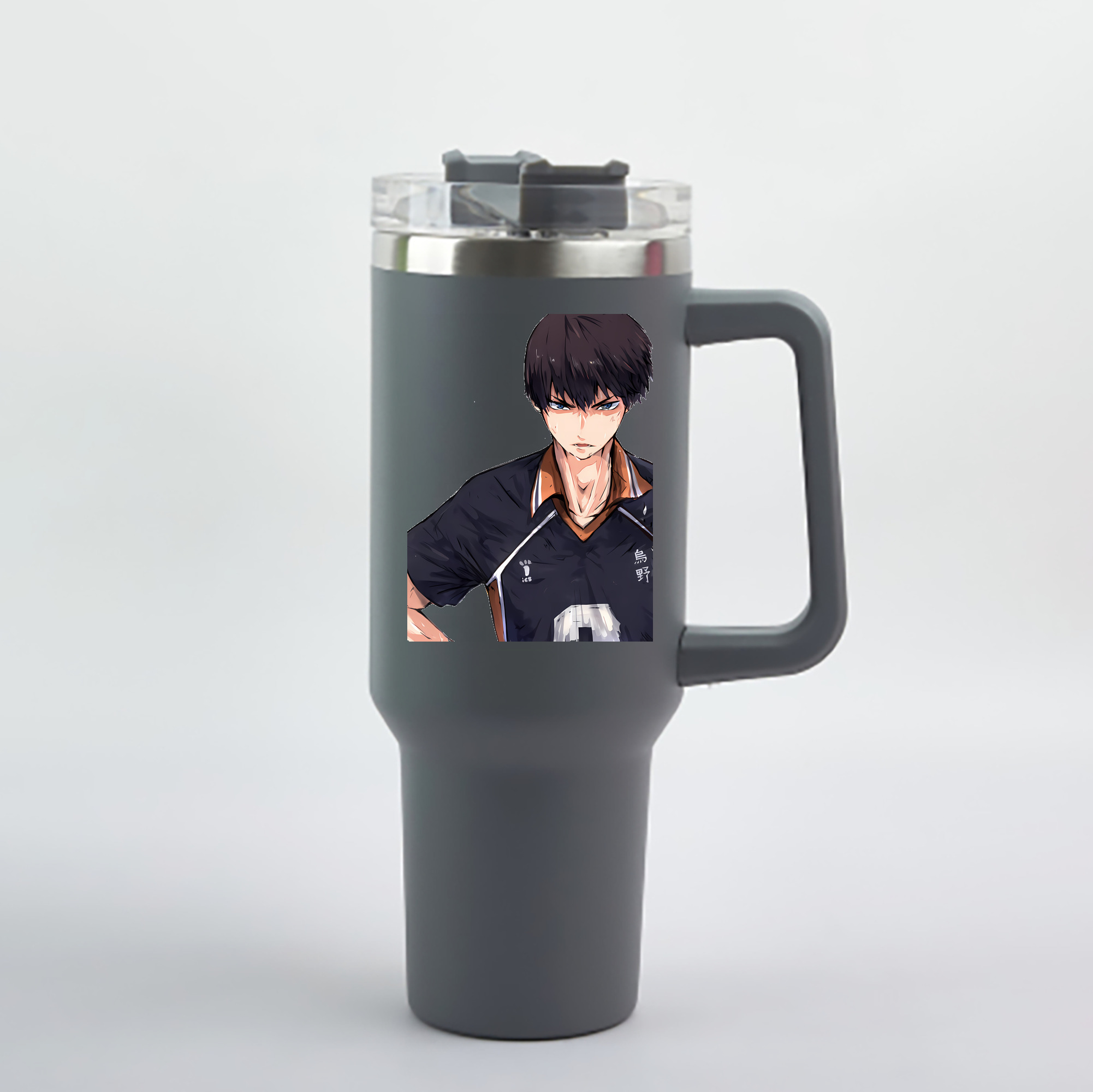 （画像用） ハイキュー!! Haikyu!! 1200mL車用タンブラー - クリスタルステッカー（プラスチックストロー付き）