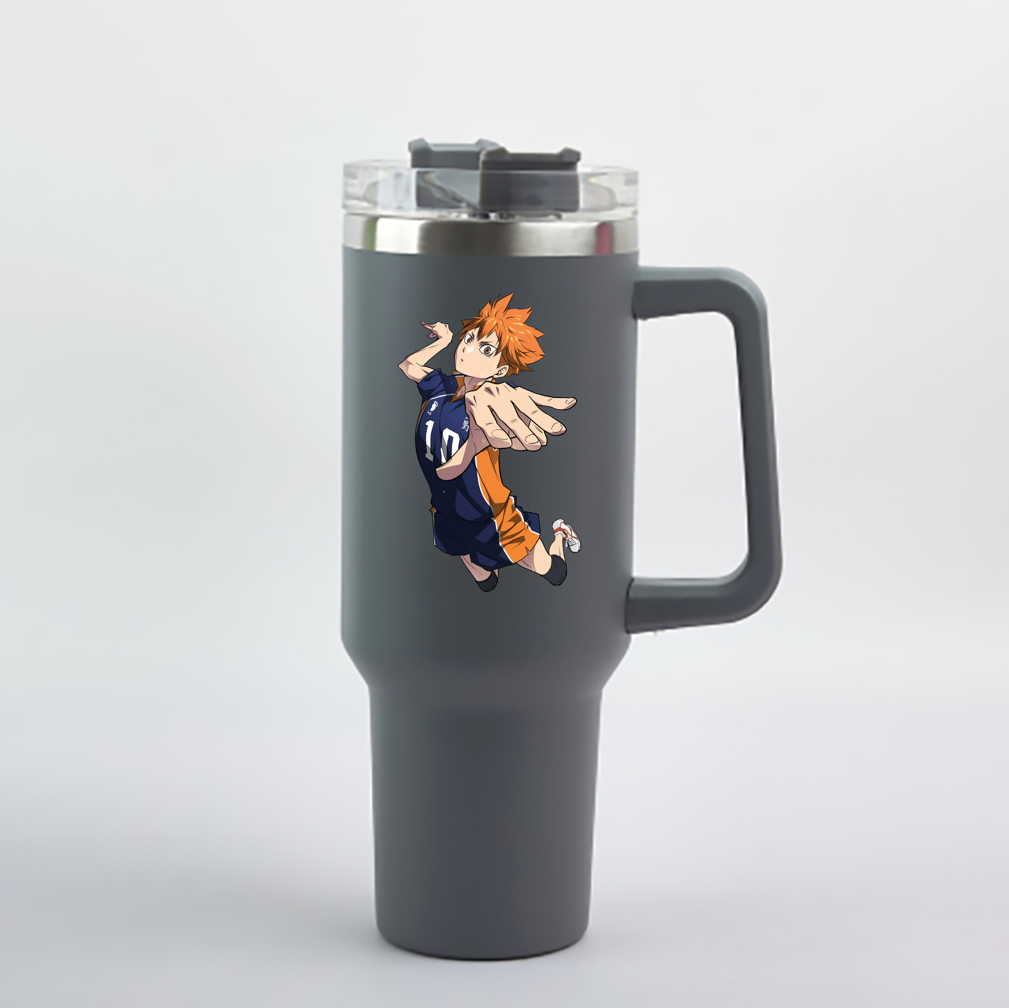 （画像用） ハイキュー!! Haikyu!! 1200mL車用タンブラー - クリスタルステッカー（プラスチックストロー付き）