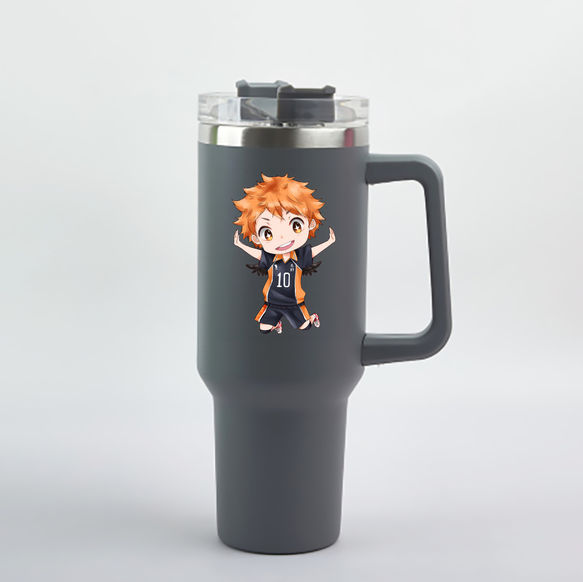 （画像用） ハイキュー!! Haikyu!! 1200mL車用タンブラー - クリスタルステッカー（プラスチックストロー付き）